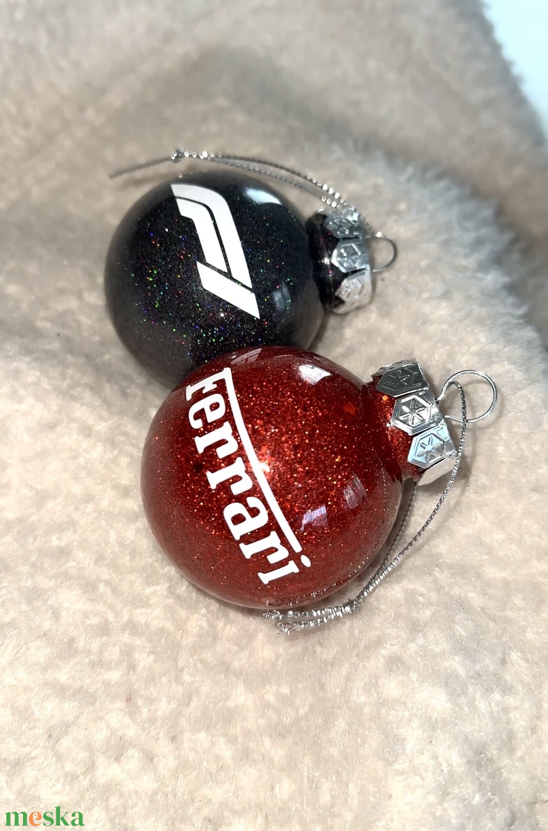 F1 Ferrari karácsonyfadíszek - karácsony - karácsonyi lakásdekoráció - karácsonyfadíszek - Meska.hu