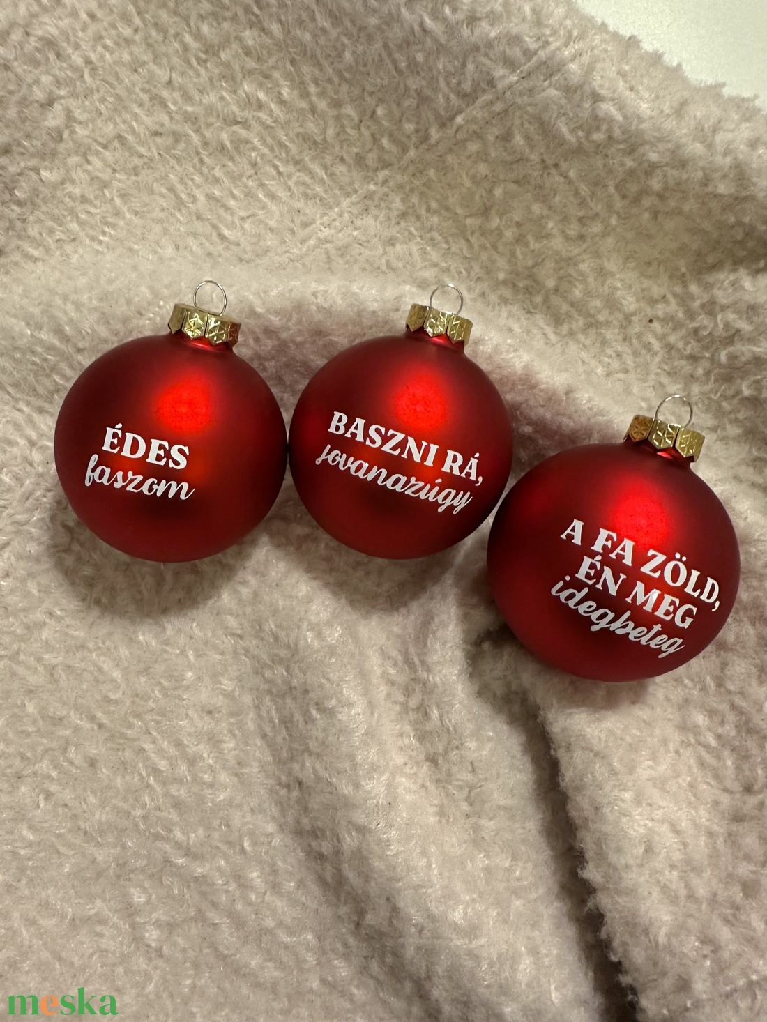 Vicces karácsonyfadíszek - karácsony - karácsonyi lakásdekoráció - karácsonyfadíszek - Meska.hu