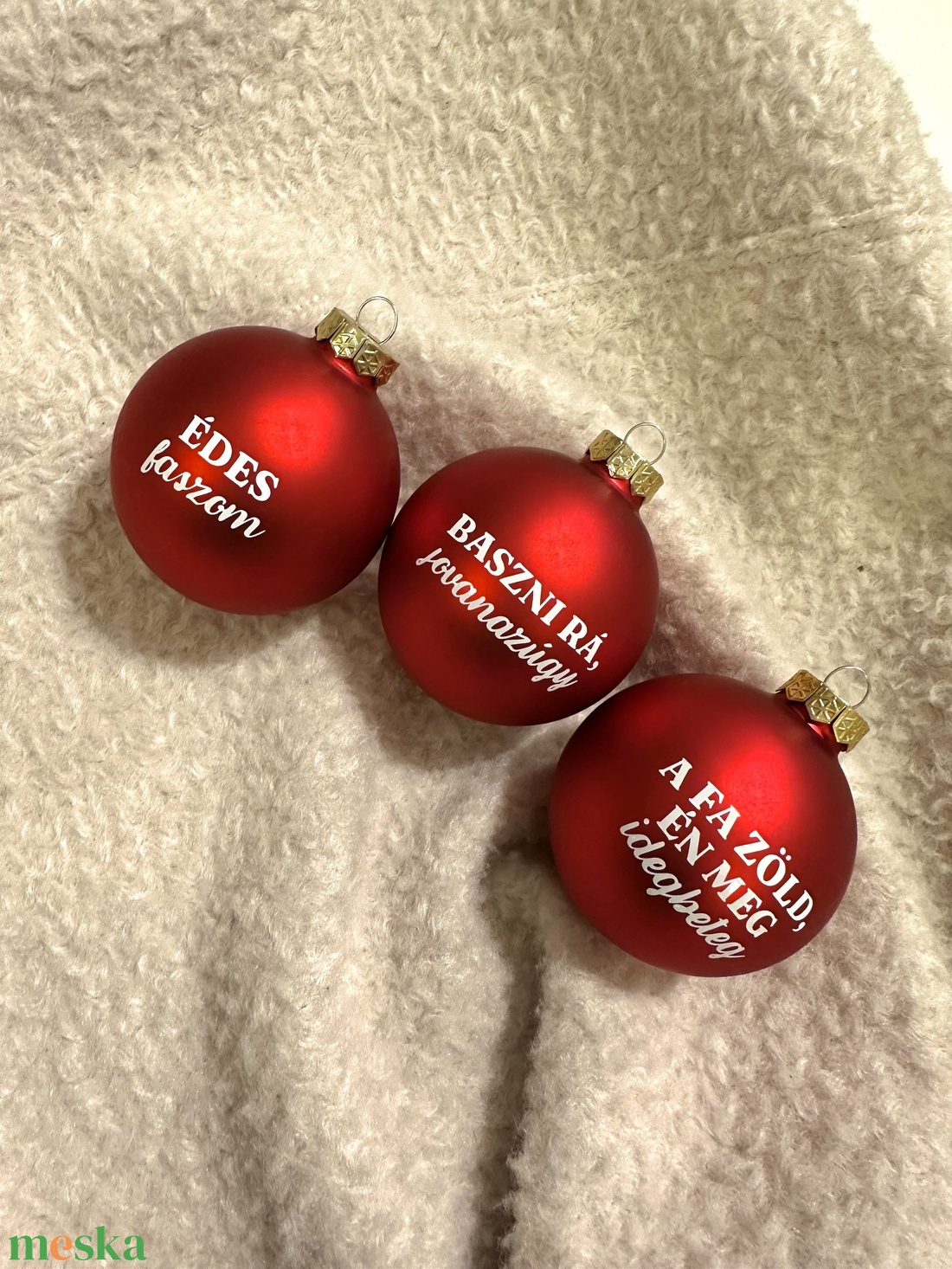 Vicces karácsonyfadíszek - karácsony - karácsonyi lakásdekoráció - karácsonyfadíszek - Meska.hu