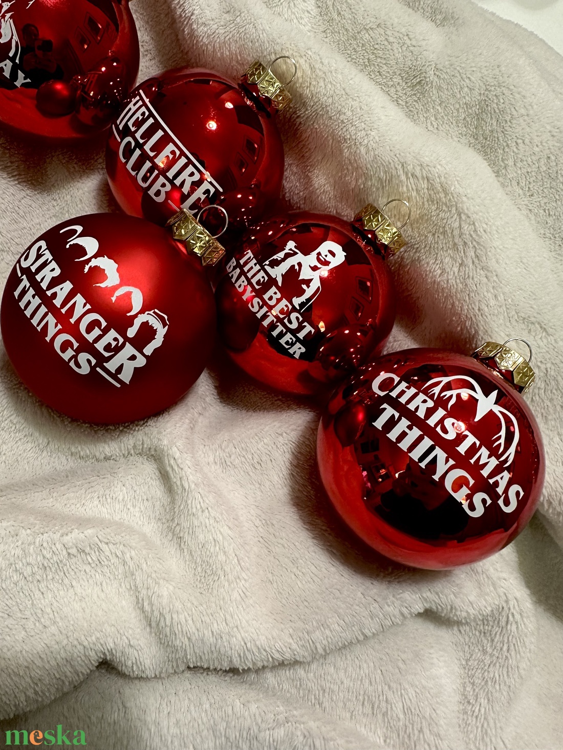 Stranger Things karácsonyfadíszek - karácsony - karácsonyi lakásdekoráció - karácsonyfadíszek - Meska.hu