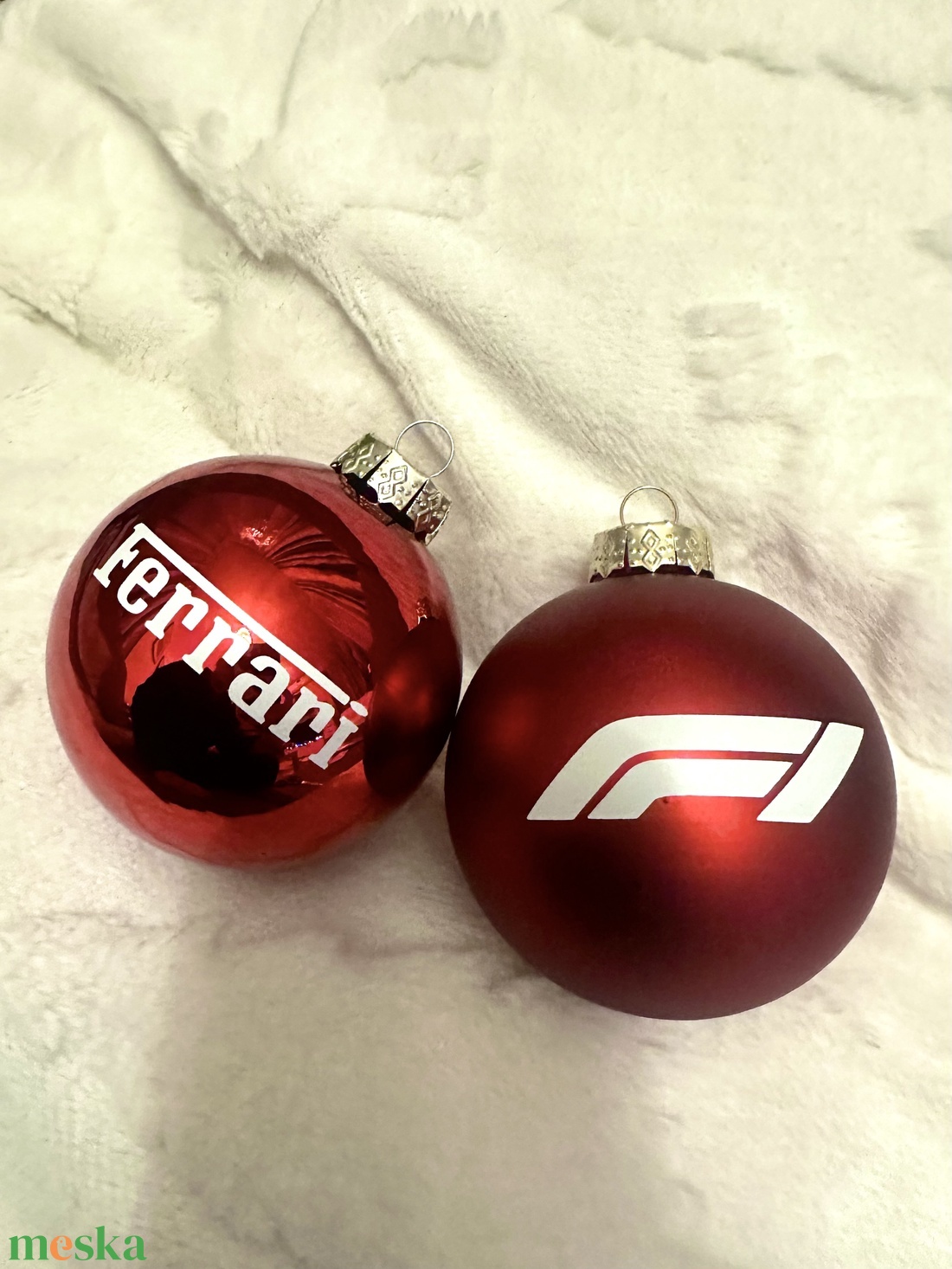 F1 Ferrari karácsonyfadíszek - karácsony - karácsonyi lakásdekoráció - karácsonyfadíszek - Meska.hu