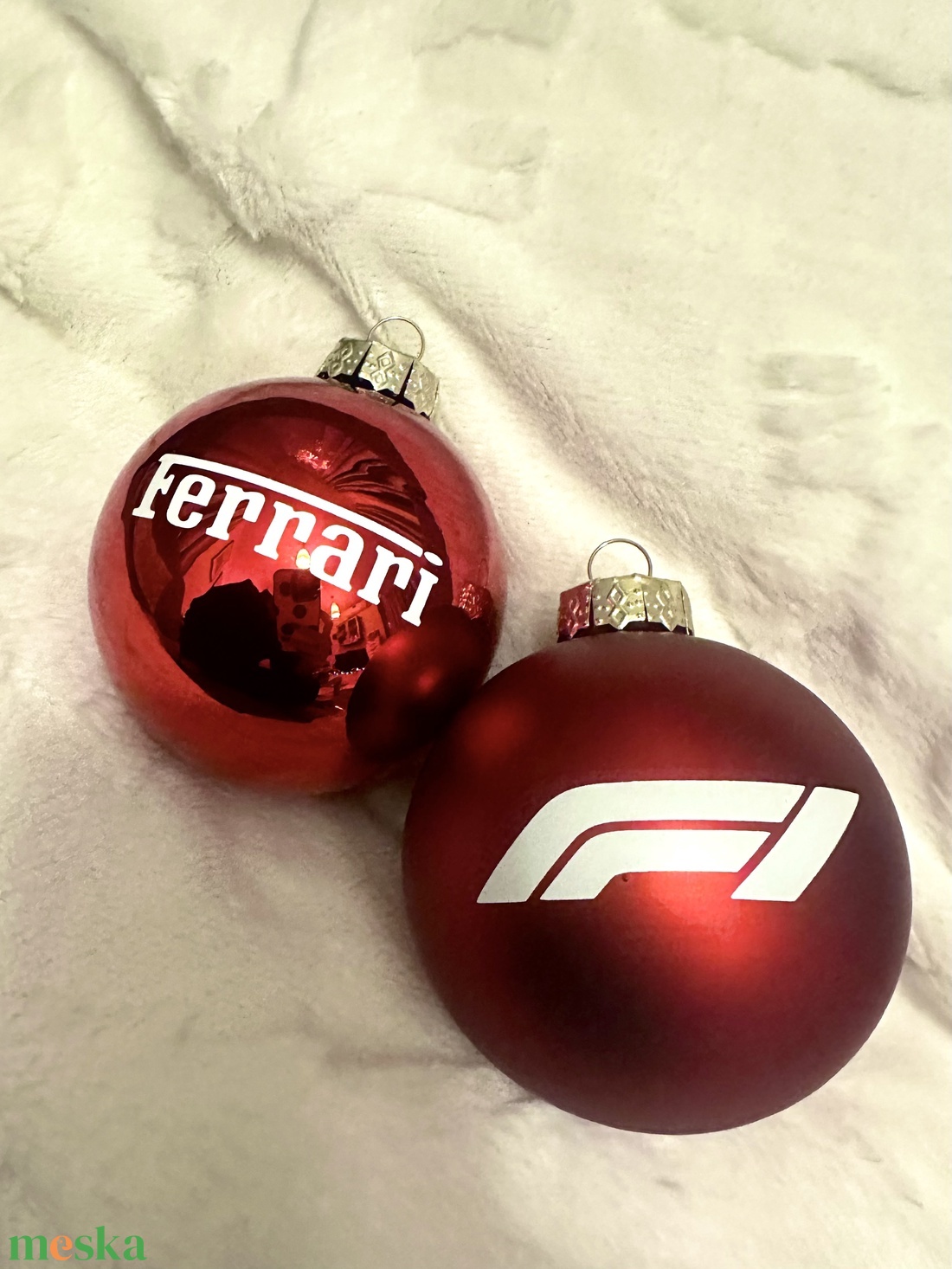 F1 Ferrari karácsonyfadíszek - karácsony - karácsonyi lakásdekoráció - karácsonyfadíszek - Meska.hu