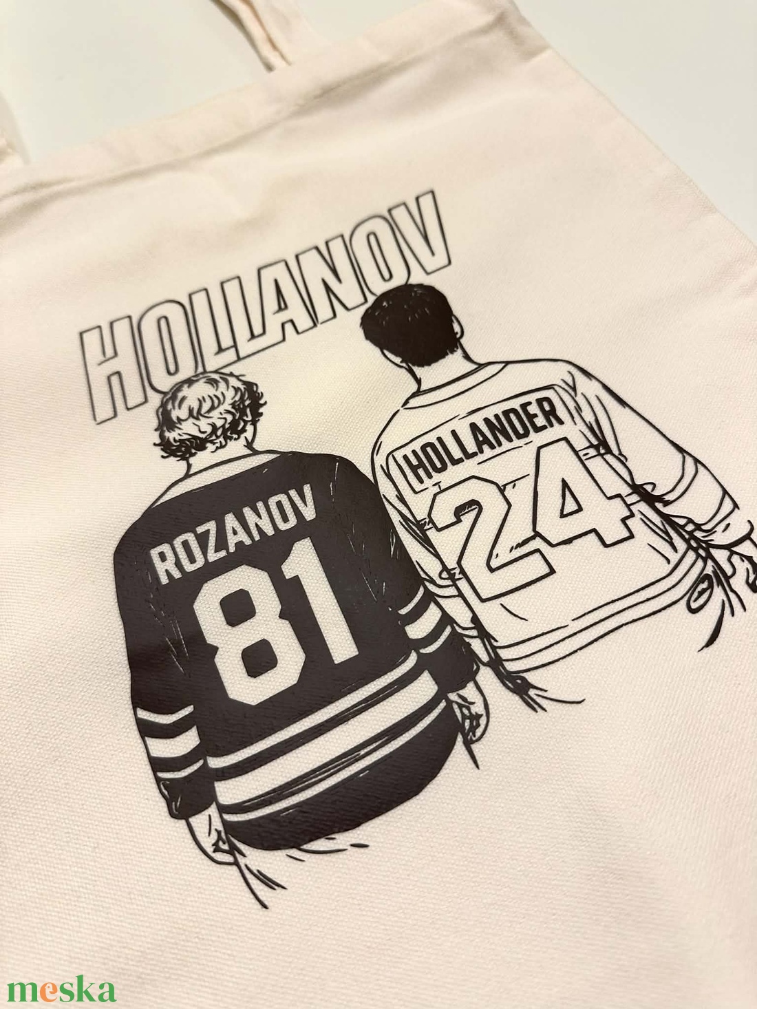 Heated Rivalry/Forró viszály vászontáska - táska & tok - bevásárlás & shopper táska - shopper, textiltáska, szatyor - Meska.hu