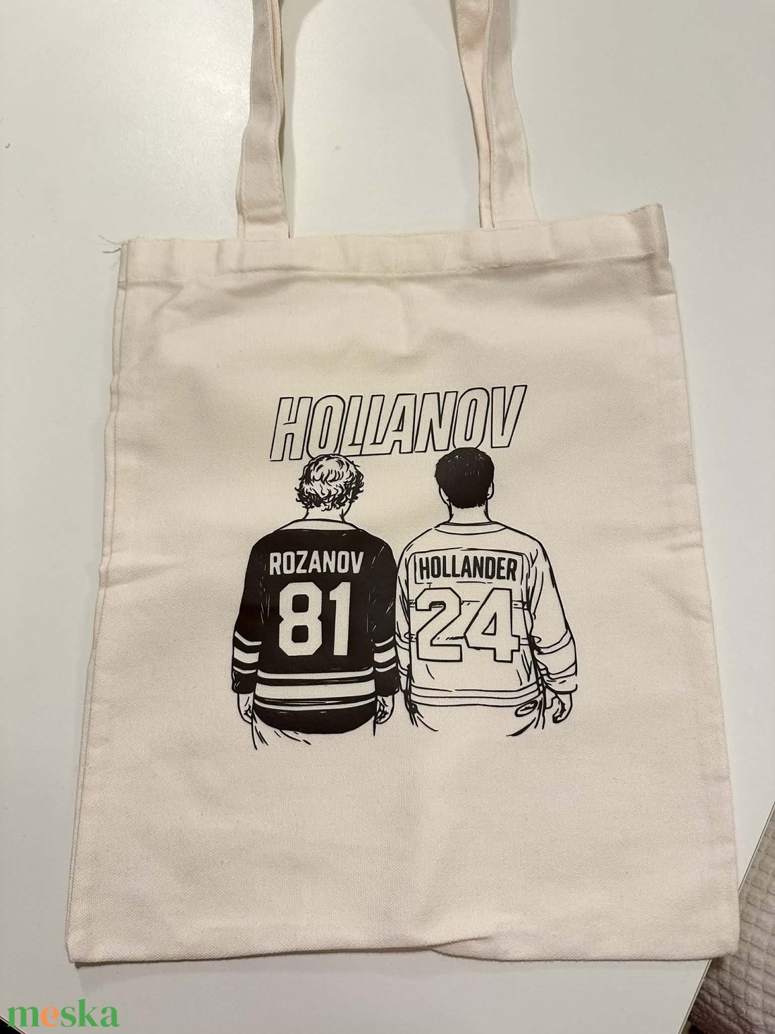 Heated Rivalry/Forró viszály vászontáska - táska & tok - bevásárlás & shopper táska - shopper, textiltáska, szatyor - Meska.hu