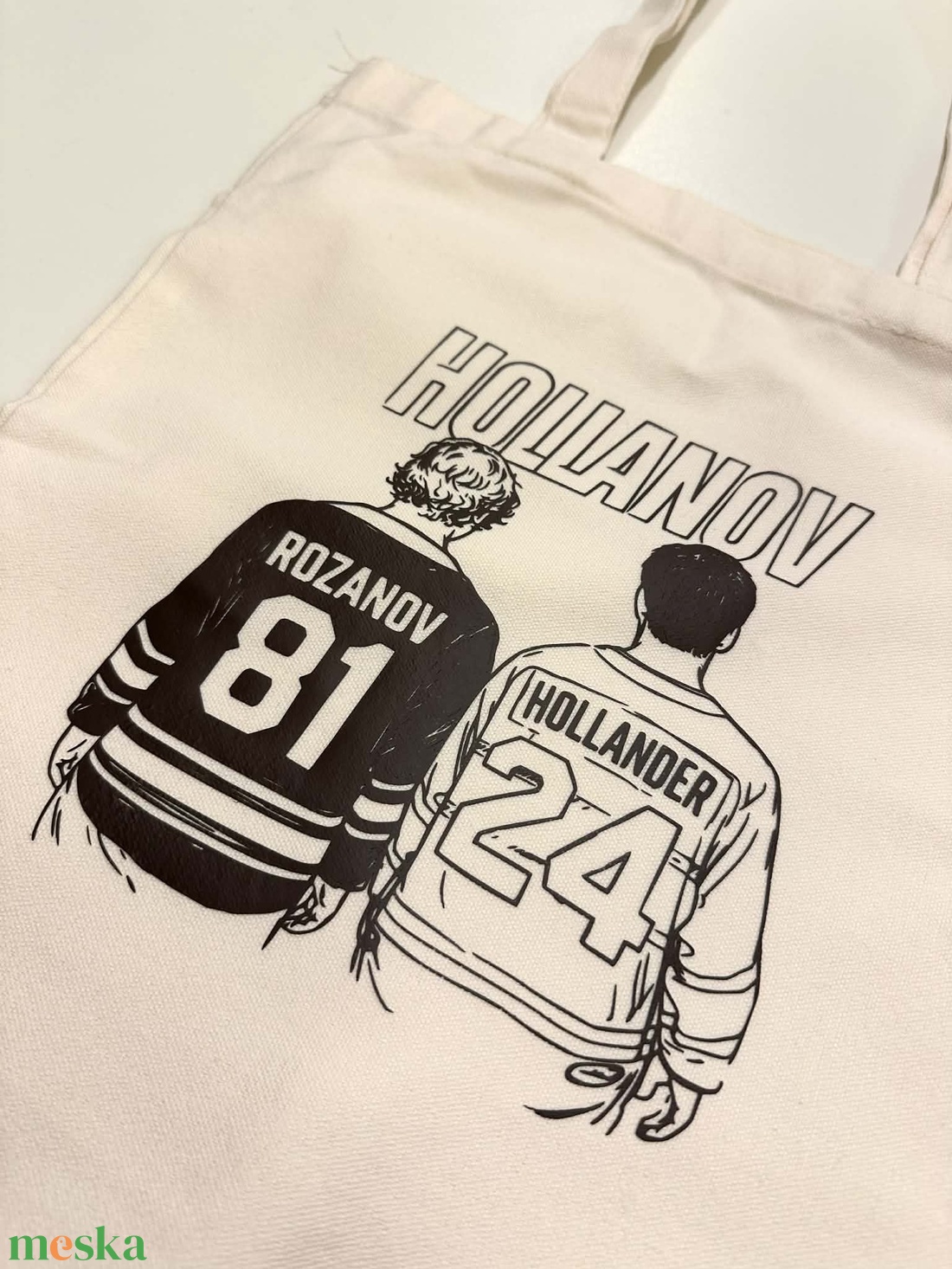 Heated Rivalry/Forró viszály vászontáska - táska & tok - bevásárlás & shopper táska - shopper, textiltáska, szatyor - Meska.hu