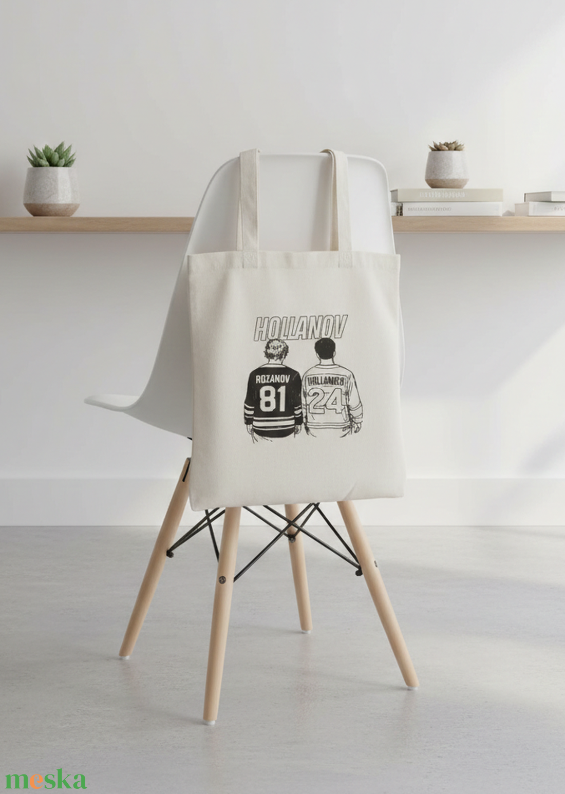 Heated Rivalry/Forró viszály vászontáska - táska & tok - bevásárlás & shopper táska - shopper, textiltáska, szatyor - Meska.hu