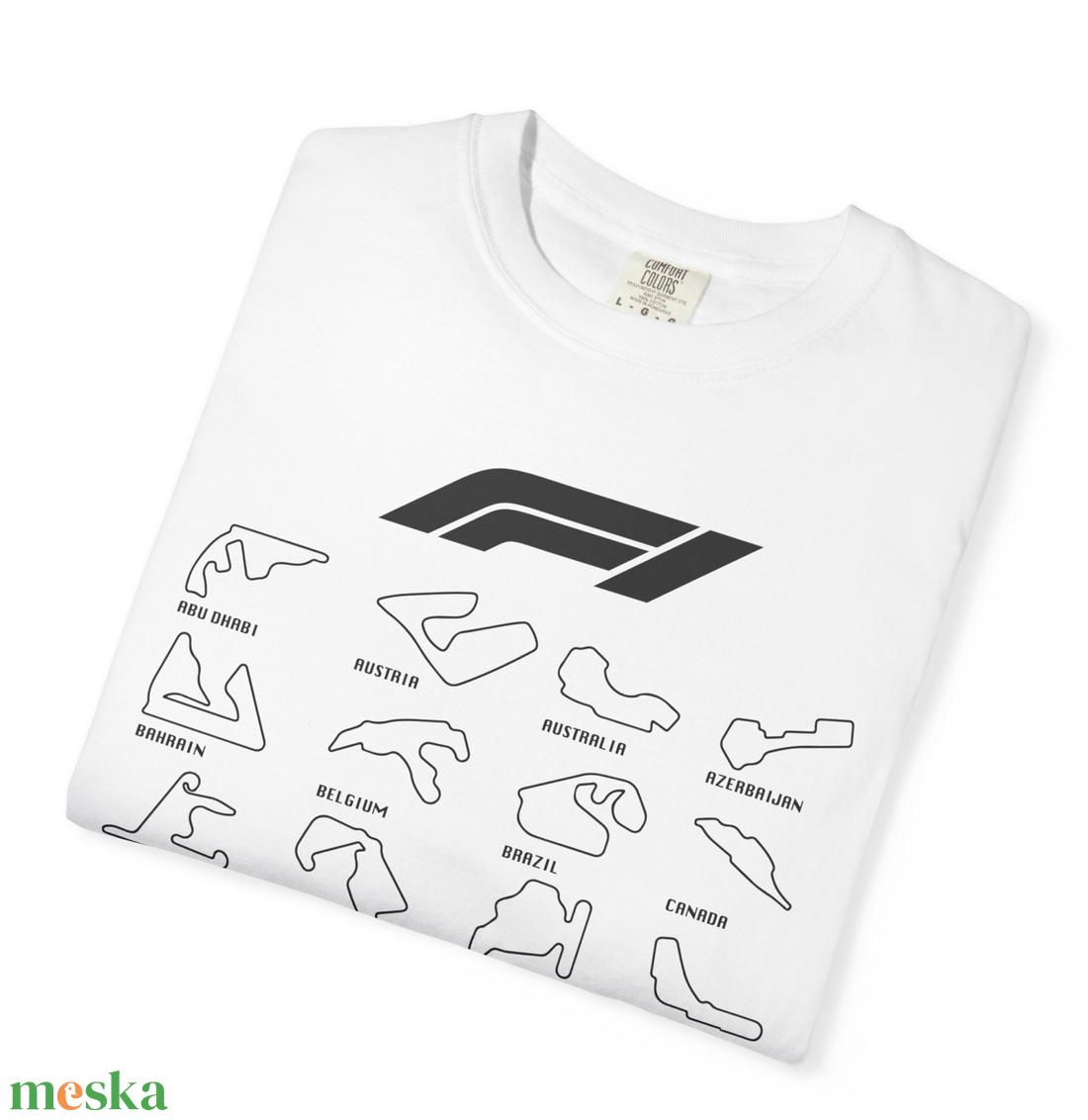 F1 Grand Prix World Tour Póló � Az összes ikonikus vonalvezetés egy helyen - ruha & divat - férfi ruha - póló - Meska.hu