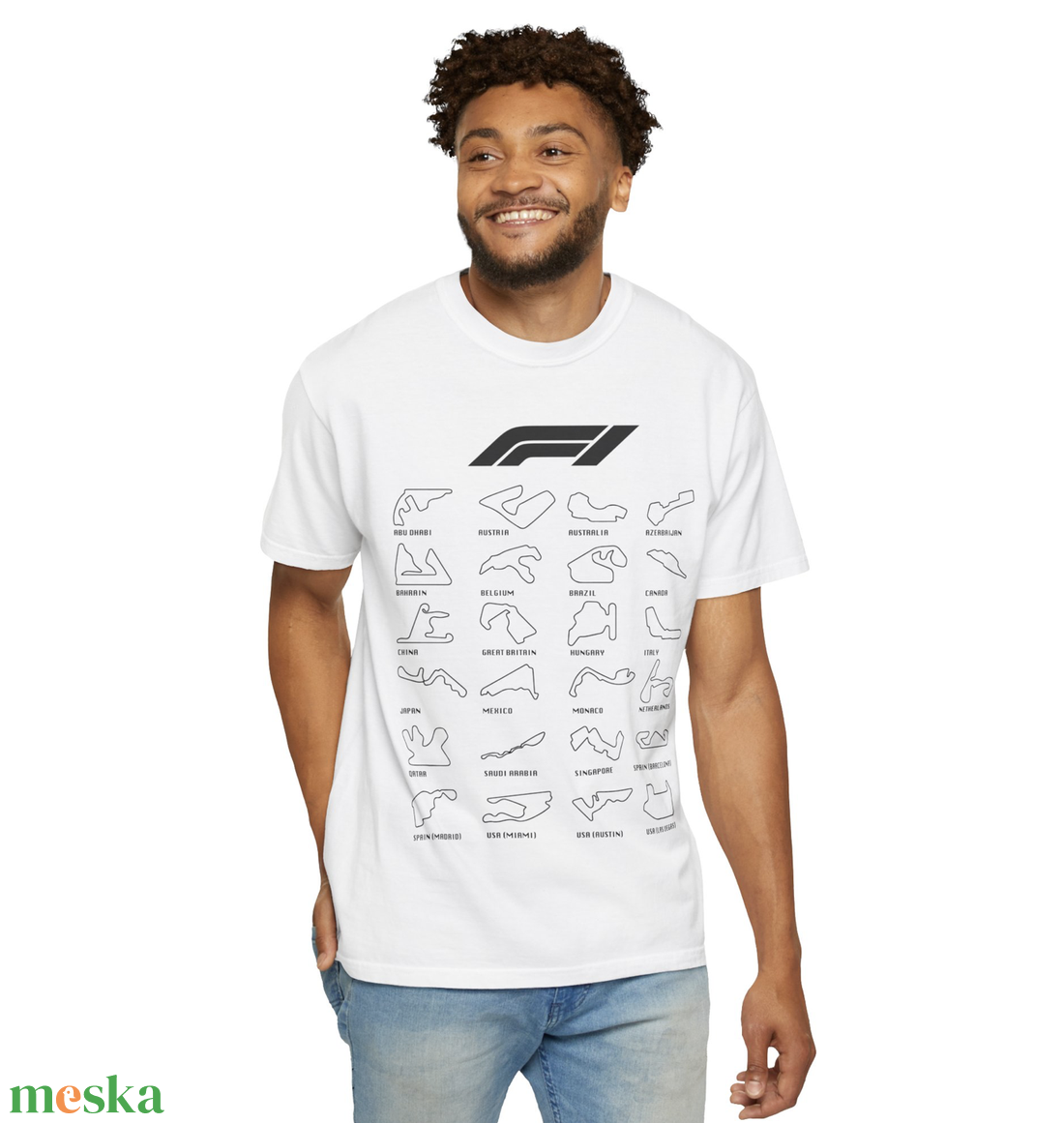 F1 Grand Prix World Tour Póló � Az összes ikonikus vonalvezetés egy helyen - ruha & divat - férfi ruha - póló - Meska.hu