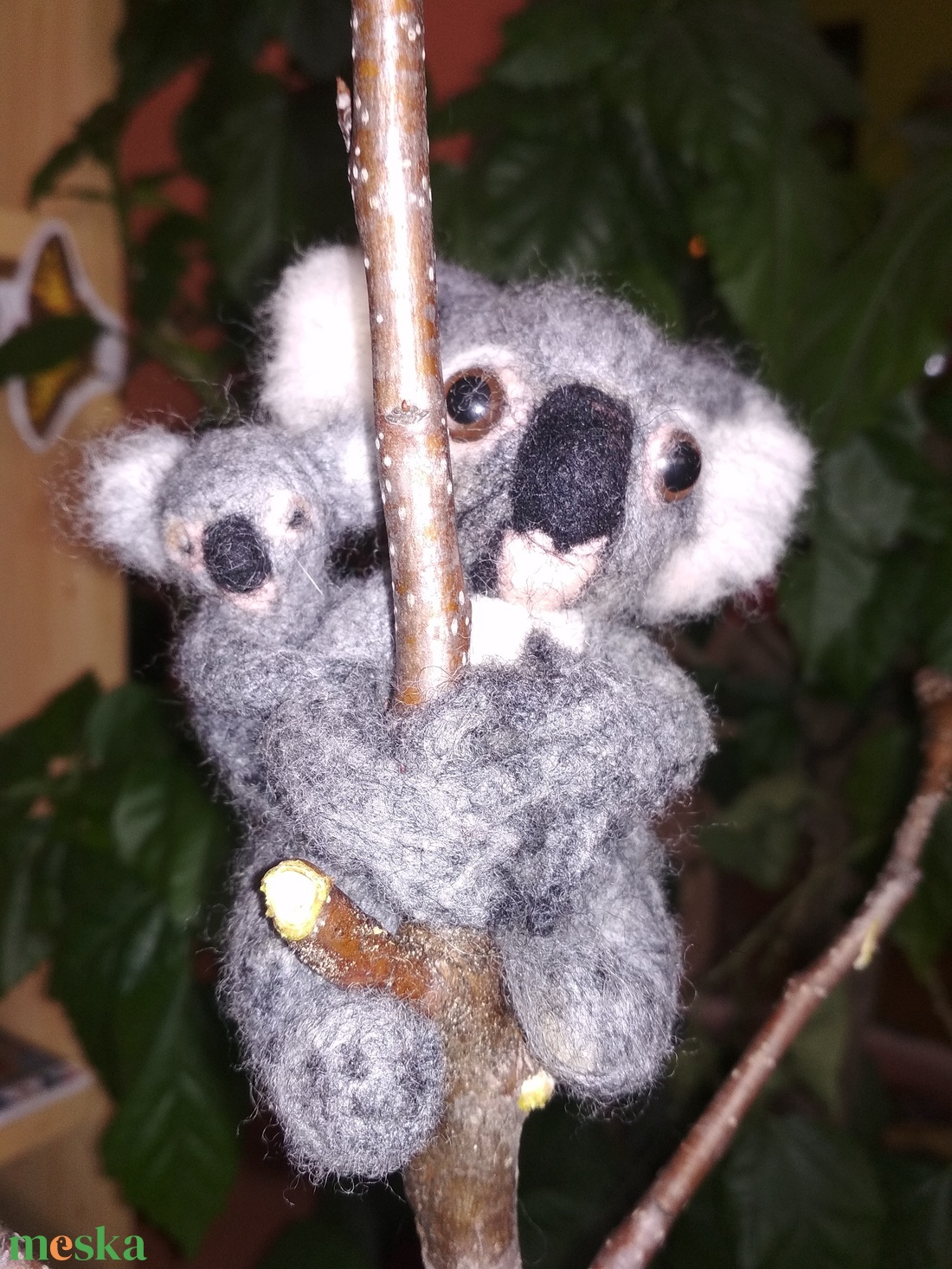 Tűnemezelt Koala maci anya és babája - játék & sport - plüssállat & játékfigura - maci - Meska.hu