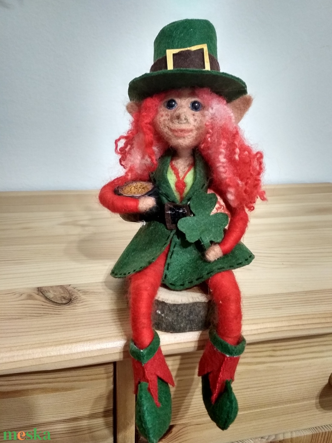 Tűnemezelt, nemez ír Leprechaun lány - játék & sport - plüssállat & játékfigura - más figura - Meska.hu Tűnemezelt, nemez ír Leprechaun lány - játék & sport - plüssállat & játékfigura - más figura - Meska.hu