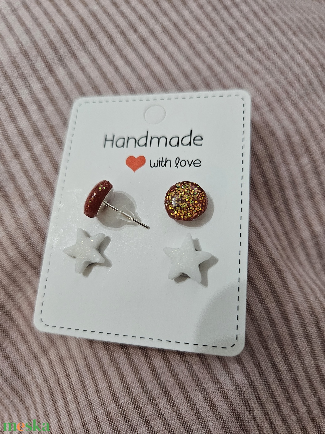 Pötty fülbevaló - ékszer - fülbevaló - pötty fülbevaló - Meska.hu