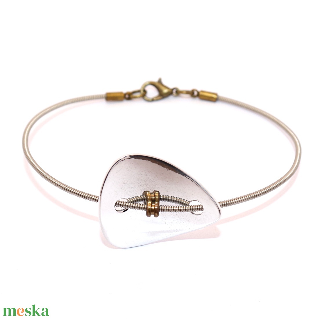 Gitárhúr alumíniummal, női karkötő, 20 cm (K.02) - ékszer - karkötő - karperec - Meska.hu Gitárhúr alumíniummal, női karkötő, 20 cm (K.02) - ékszer - karkötő - karperec - Meska.hu