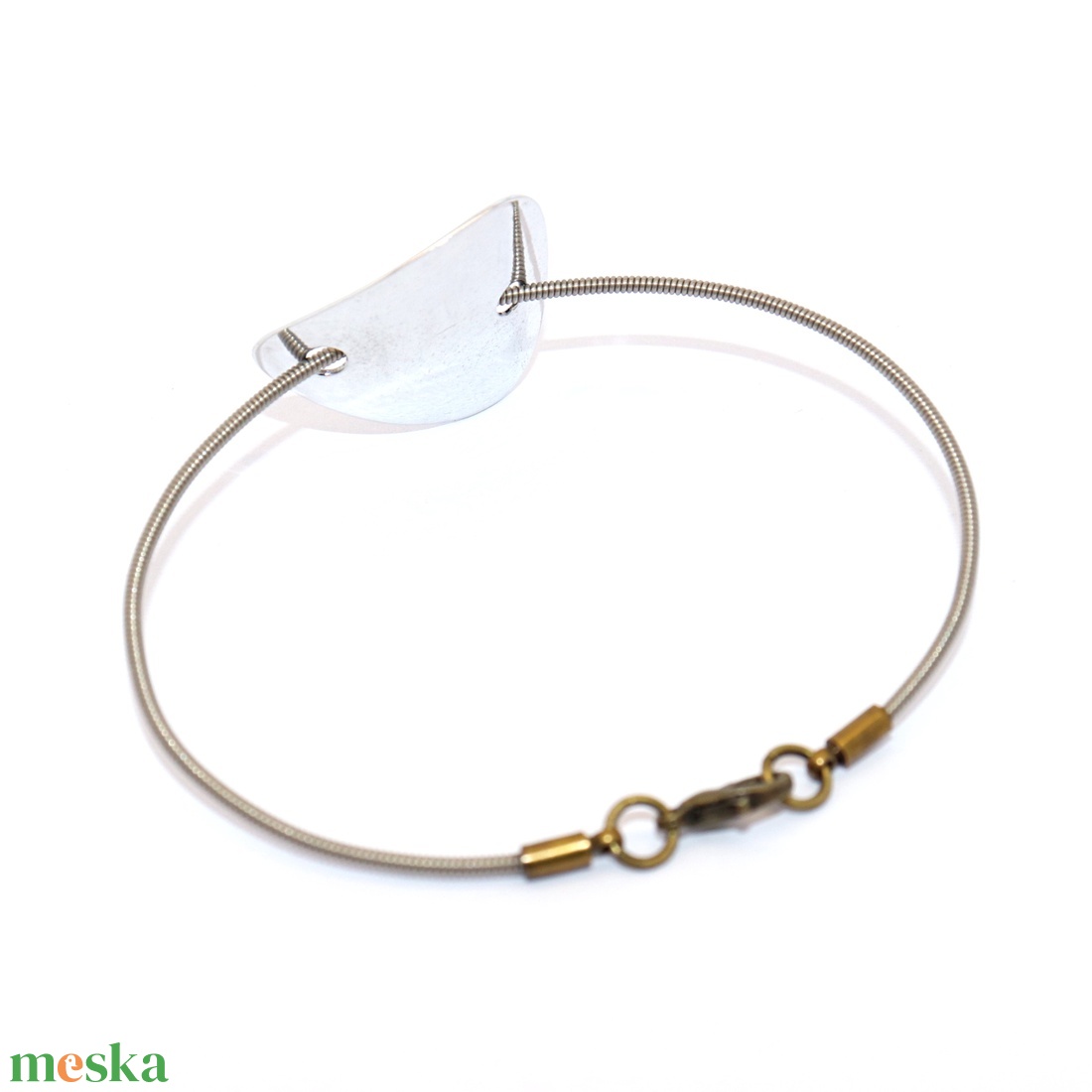 Gitárhúr alumíniummal, női karkötő, 20 cm (K.02) - ékszer - karkötő - karperec - Meska.hu Gitárhúr alumíniummal, női karkötő, 20 cm (K.02) - ékszer - karkötő - karperec - Meska.hu