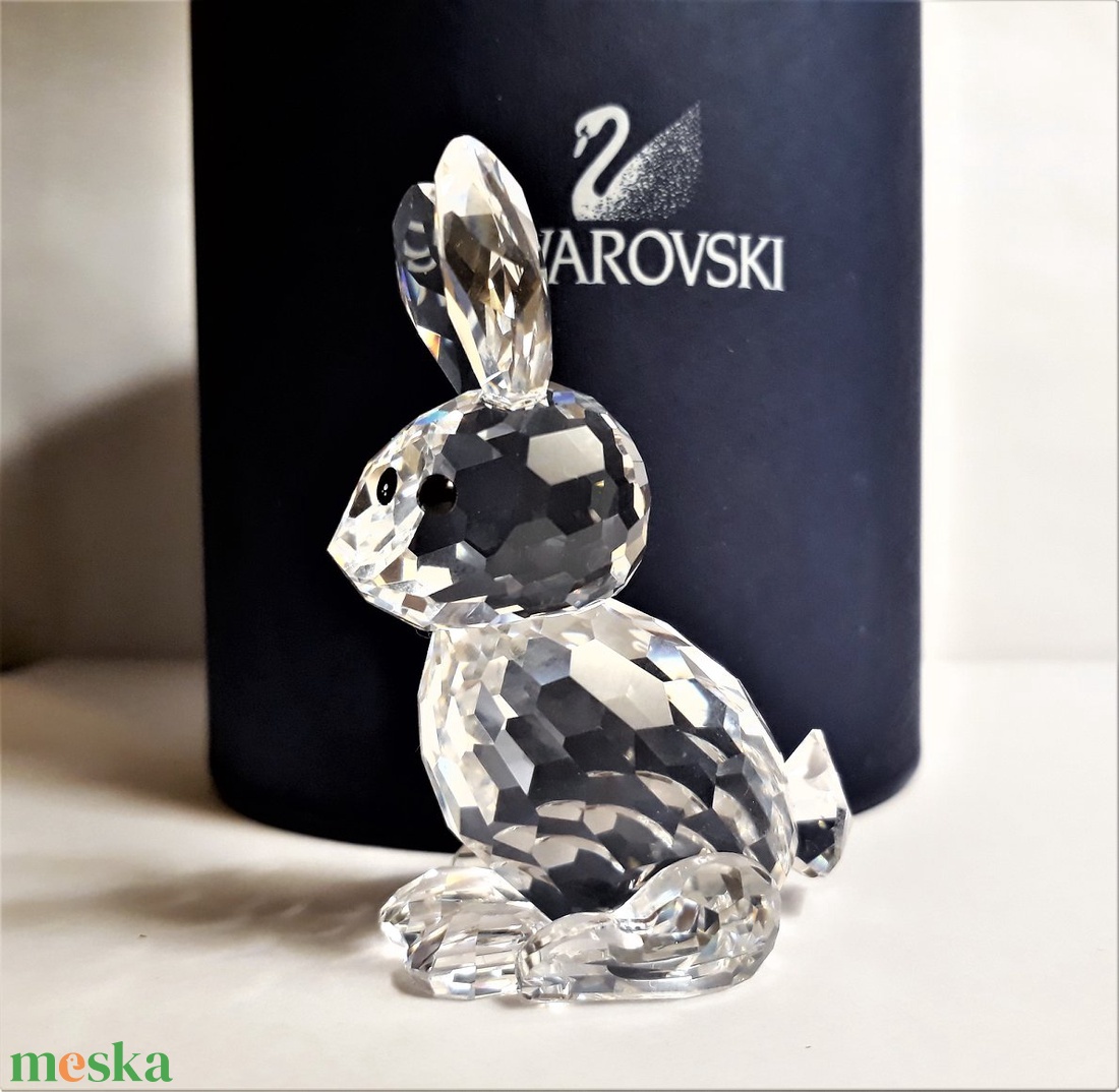 Swarovski nyuszi - Mother rabbit - otthon & életmód - dekoráció - dísztárgy - Meska.hu