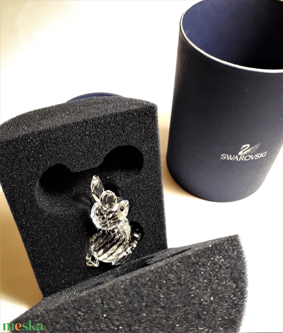 Swarovski nyuszi - Mother rabbit - otthon & életmód - dekoráció - dísztárgy - Meska.hu