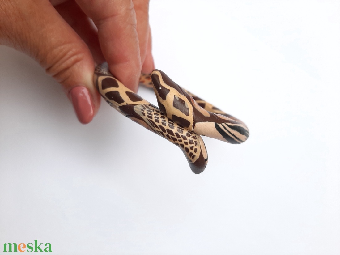 Állatbőr mintás millefiori karperec - ékszer - karkötő - karperec - Meska.hu