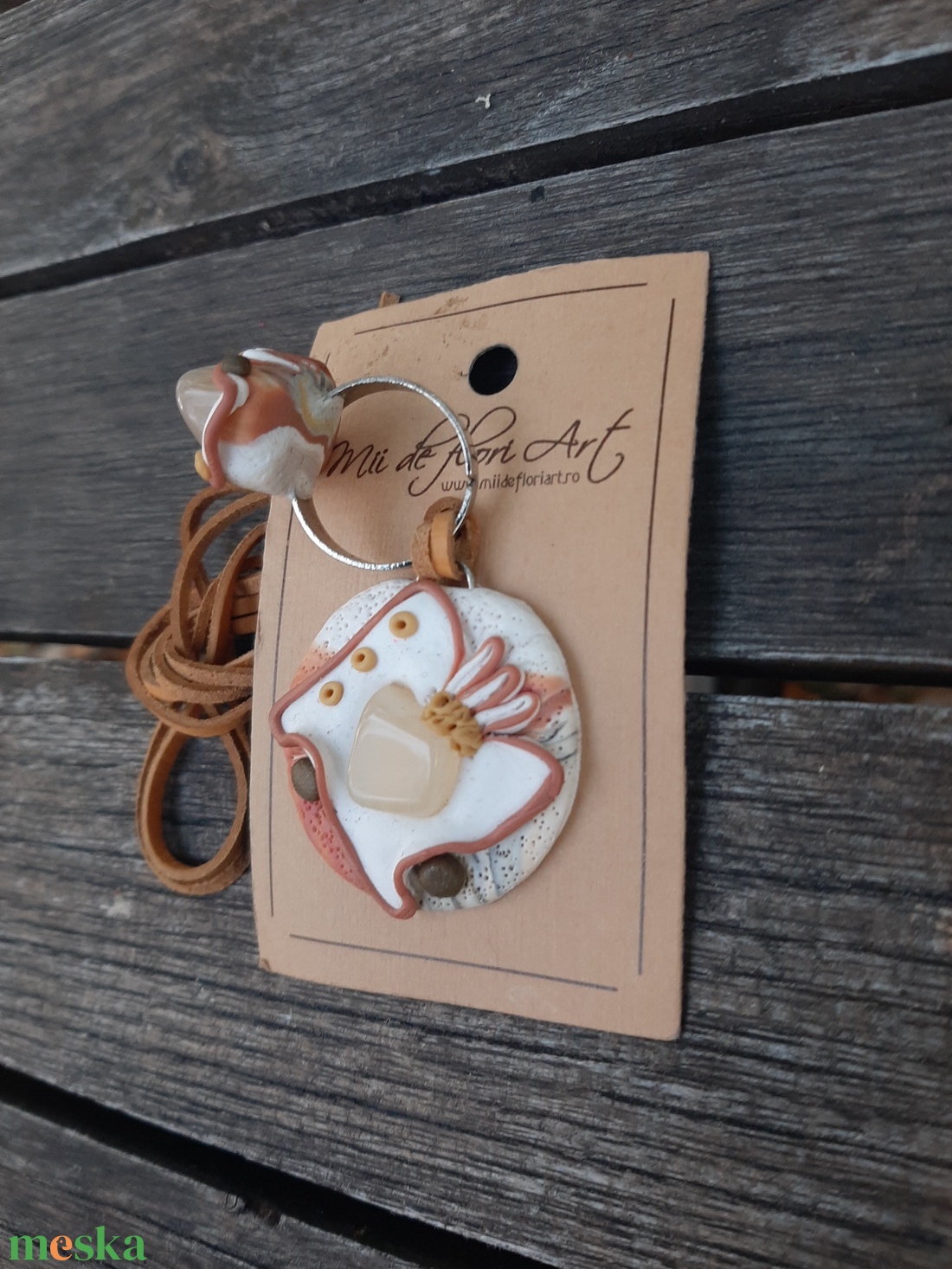 Féldrágaköves ékszergarnitúra: medál és gyűrű - ékszer - ékszerszett - Meska.hu