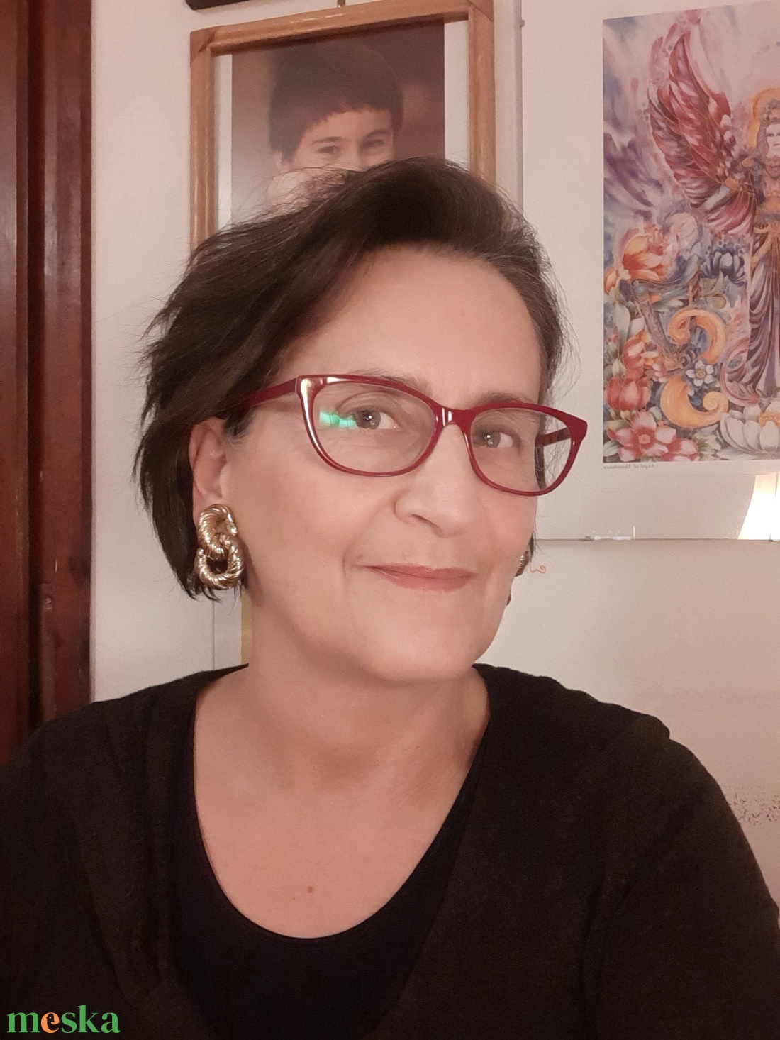  Arany csavart, két karikás klipsz - ékszer - fülbevaló - klipsz - Meska.hu