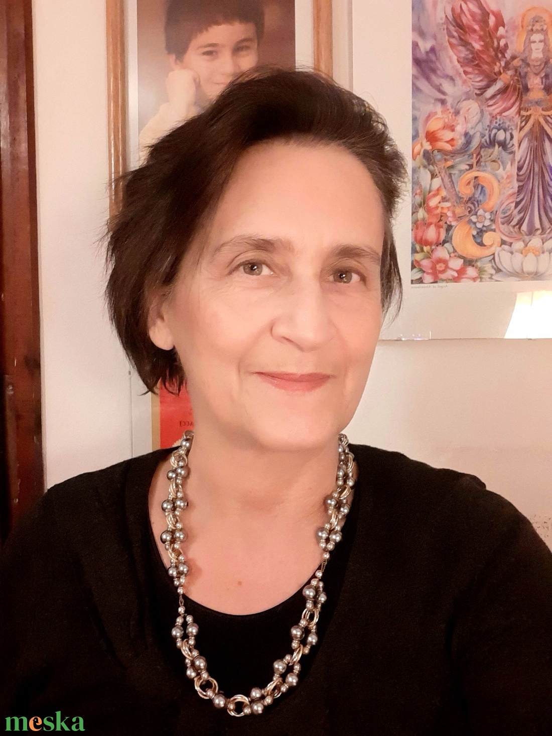 Arany-ezüst sokbogyós nyaklánc - ékszer - nyaklánc - statement nyaklánc - Meska.hu