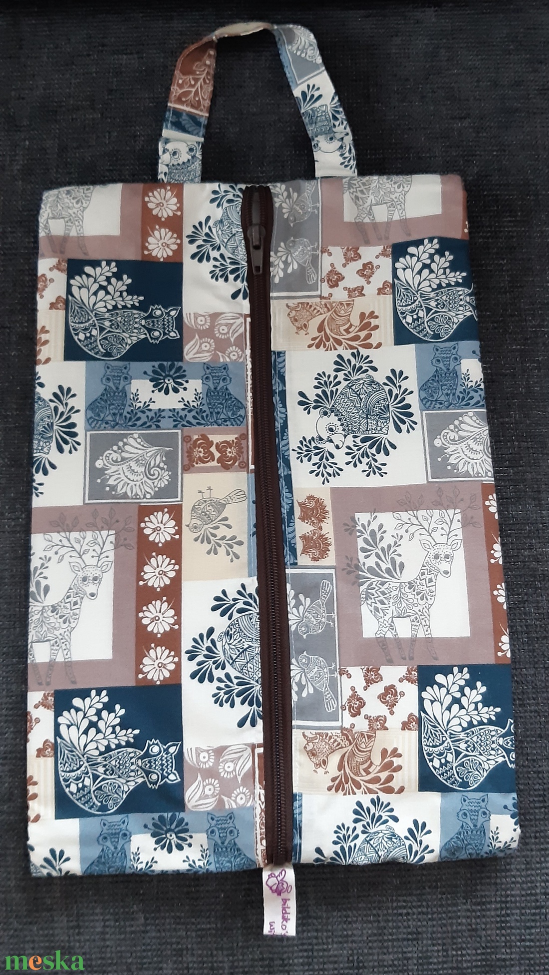 Cipőhordozó zsák, barna, textil - zero waste - táska & tok - mosó & cipő zsák - Meska.hu Cipőhordozó zsák, barna, textil - zero waste - táska & tok - mosó & cipő zsák - Meska.hu