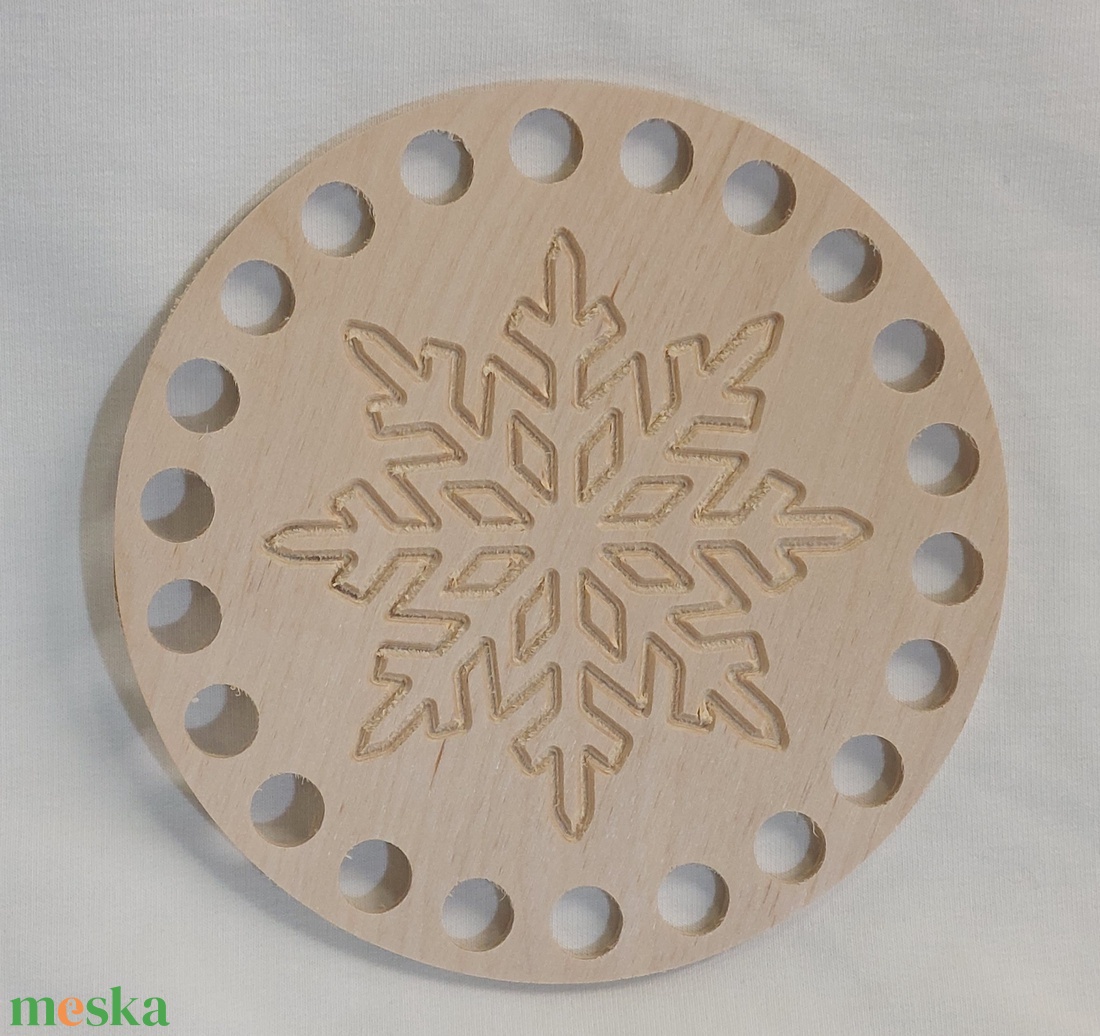 Hópihés horgolóható faalap - kellékek & szerszámok - hobby fa alapanyag - rétegelt lemez, fa alap - Meska.hu