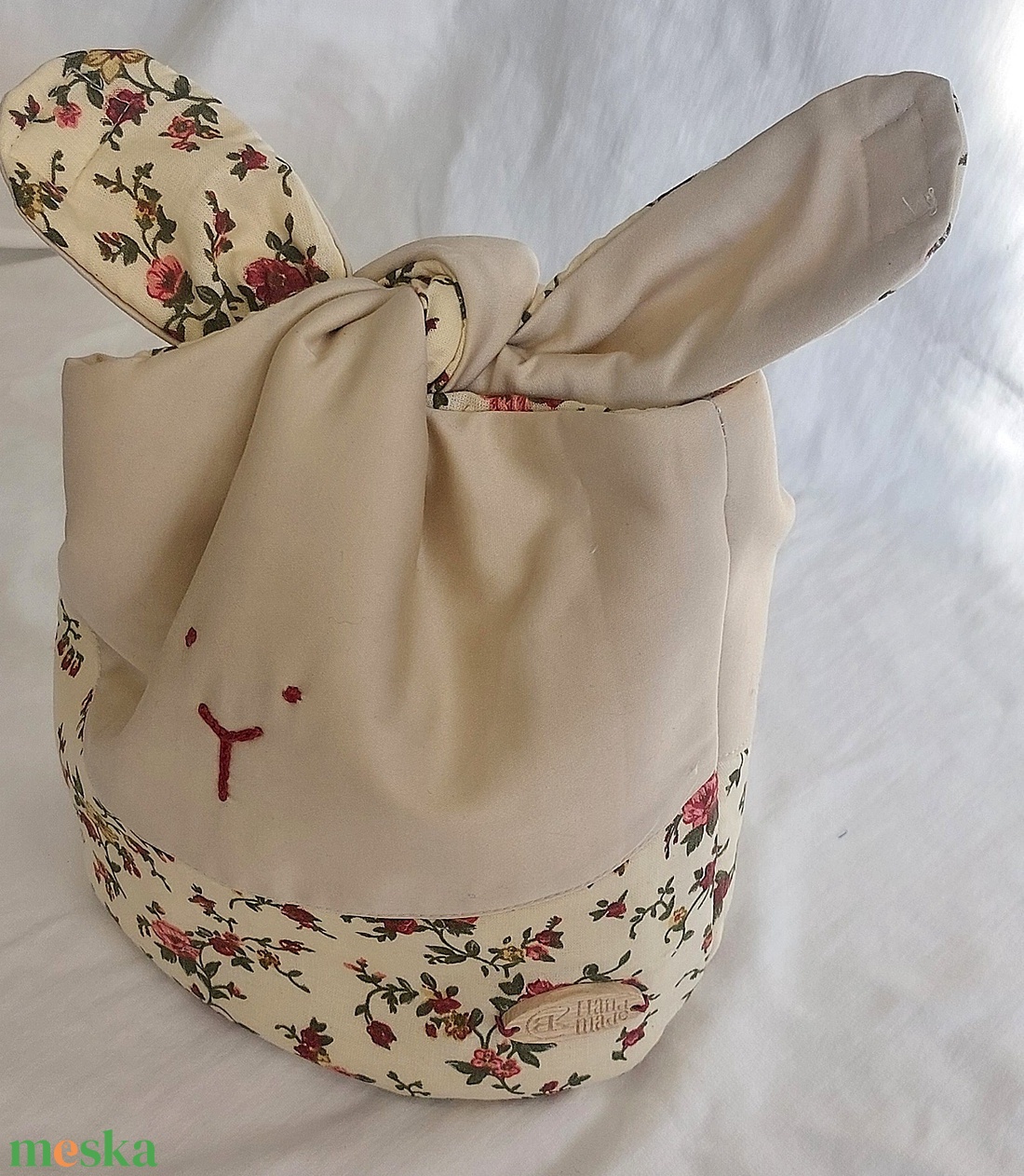 Nyuszis kosárka - ünnepi díszek, dekorációk - húsvéti díszek és dekorációk - húsvéti tojástartó - Meska.hu