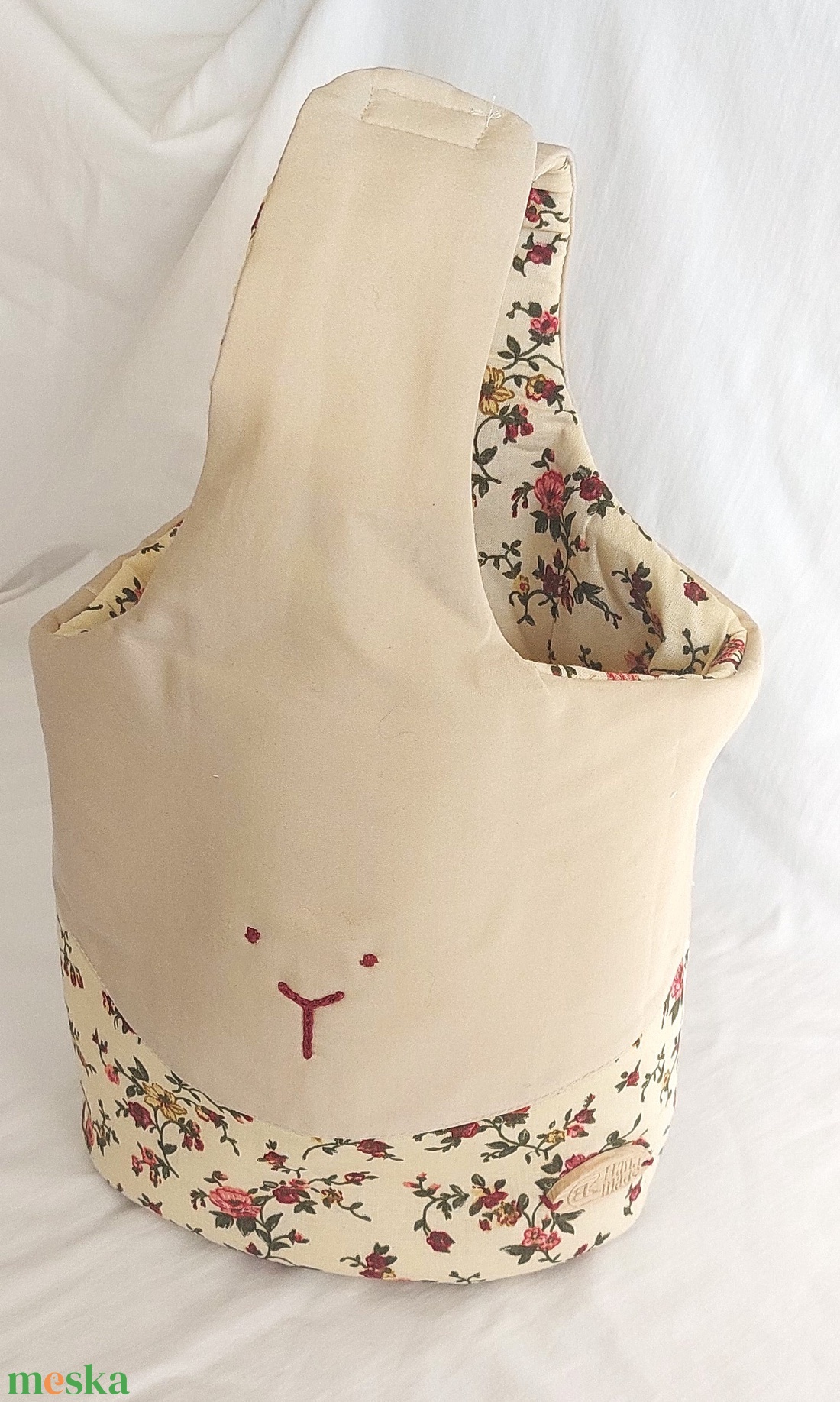 Nyuszis kosárka - ünnepi díszek, dekorációk - húsvéti díszek és dekorációk - húsvéti tojástartó - Meska.hu