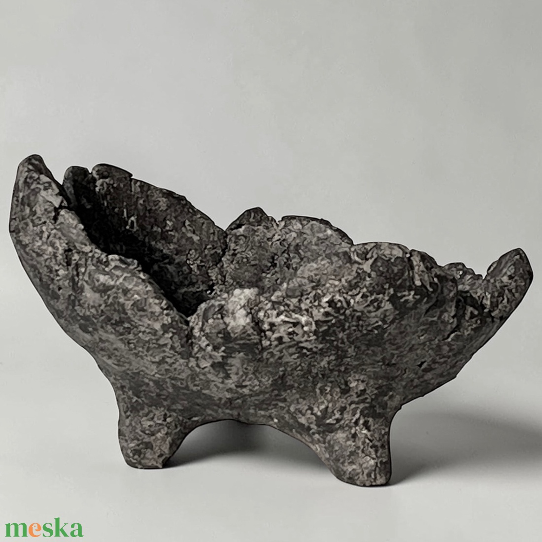 Mamori papírbeton tál � wabi sabi stílusú minimalista kézműves lakásdekor - otthon & életmód - dekoráció - asztal és polc dekoráció - dekorációs tál, tartó - Meska.hu