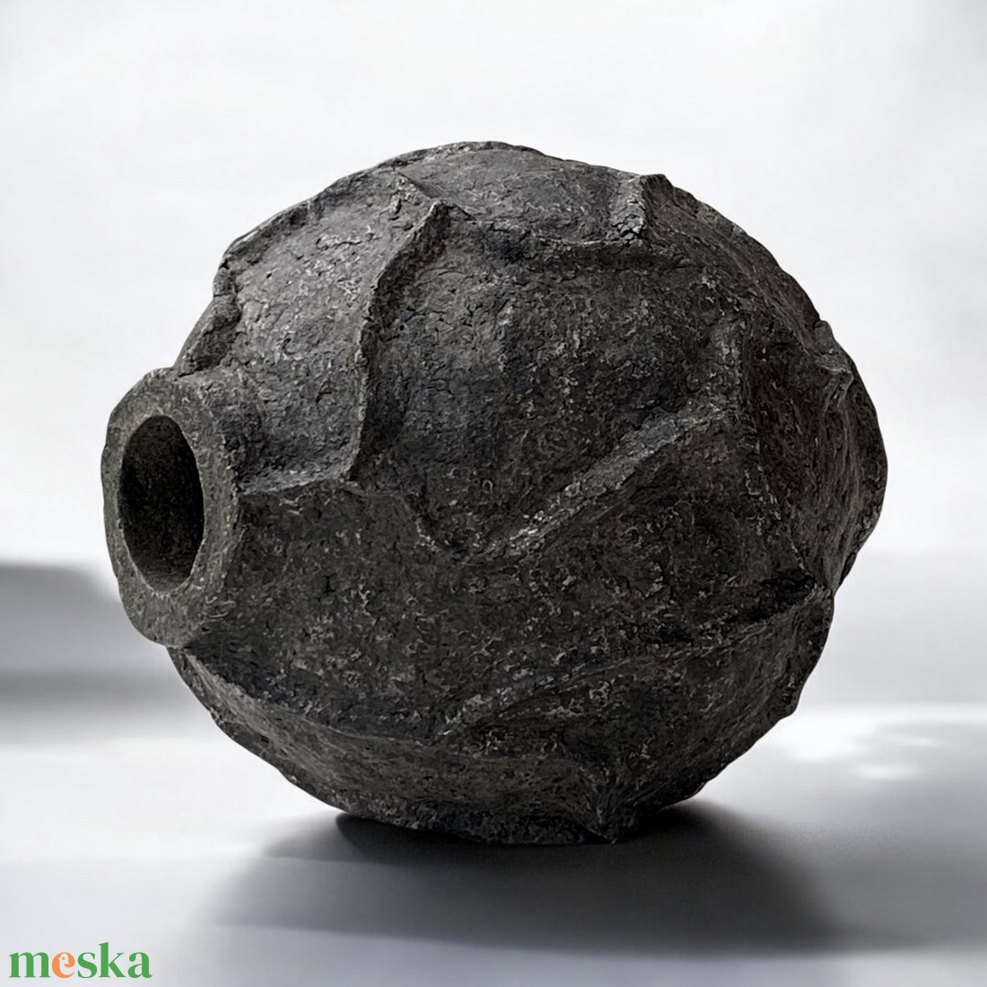 Sabi no Tama - wabi-sabi, otthon, egyedi, papír, beton, minimalista, dekoráció, váza - otthon & életmód - virágdekoráció - virágtartó - váza - Meska.hu