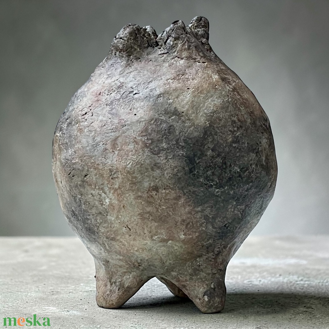 Tsuchi no Uta - wabi-sabi, otthon, egyedi, papír, beton, minimalista, dekoráció, váza - otthon & életmód - virágdekoráció - virágtartó - váza - Meska.hu