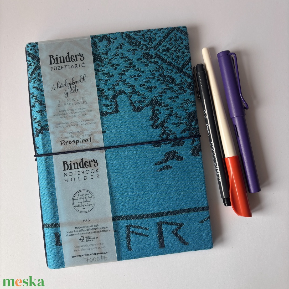 Kék rúna mintás füzettartó, füzetborító, traveller's notebook, A/5, keménytáblás - otthon & életmód - papír, írószer - könyv- és füzetborító - Meska.hu Kék rúna mintás füzettartó, füzetborító, traveller's notebook, A/5, keménytáblás - otthon & életmód - papír, írószer - könyv- és füzetborító - Meska.hu