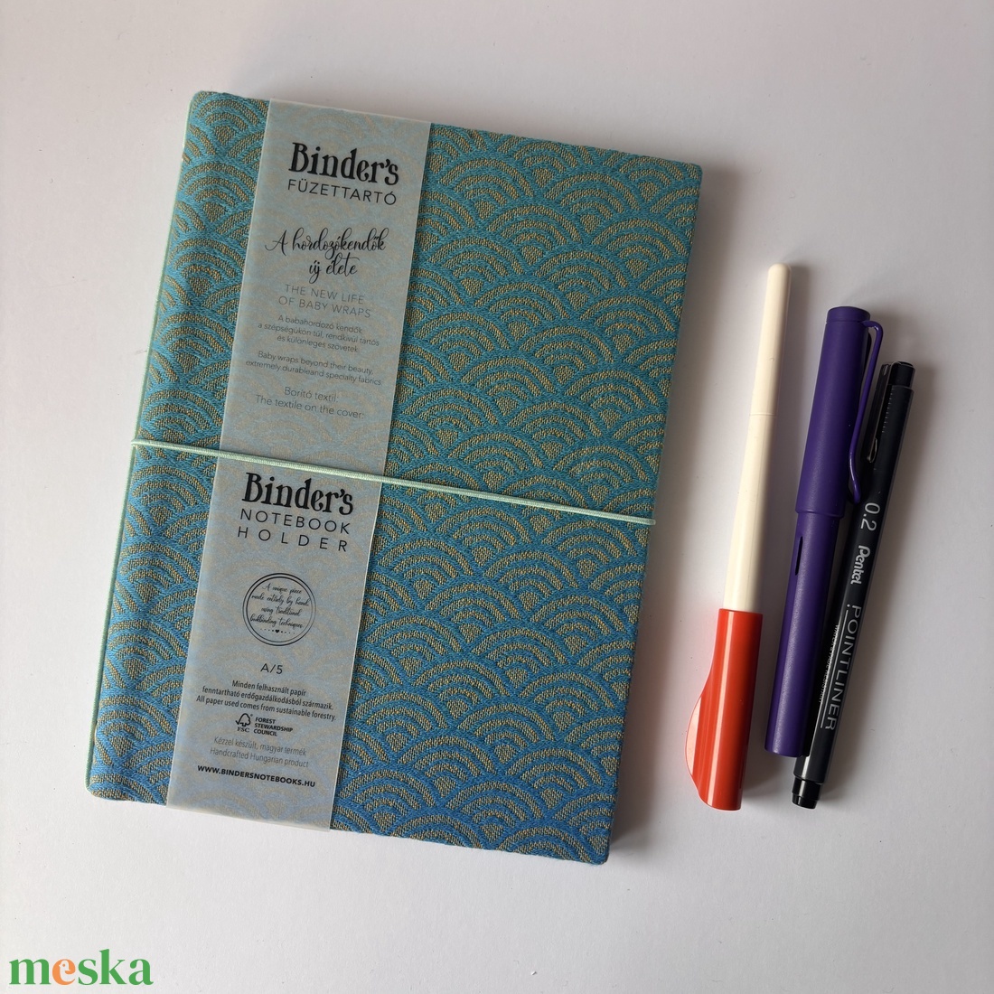 Kék-türkiz Sekai textilborítós traveller's notebook, A/5, füzettartó, füzetborító, keménytáblás - otthon & életmód - papír, írószer - könyv- és füzetborító - Meska.hu Kék-türkiz Sekai textilborítós traveller's notebook, A/5, füzettartó, füzetborító, keménytáblás - otthon & életmód - papír, írószer - könyv- és füzetborító - Meska.hu