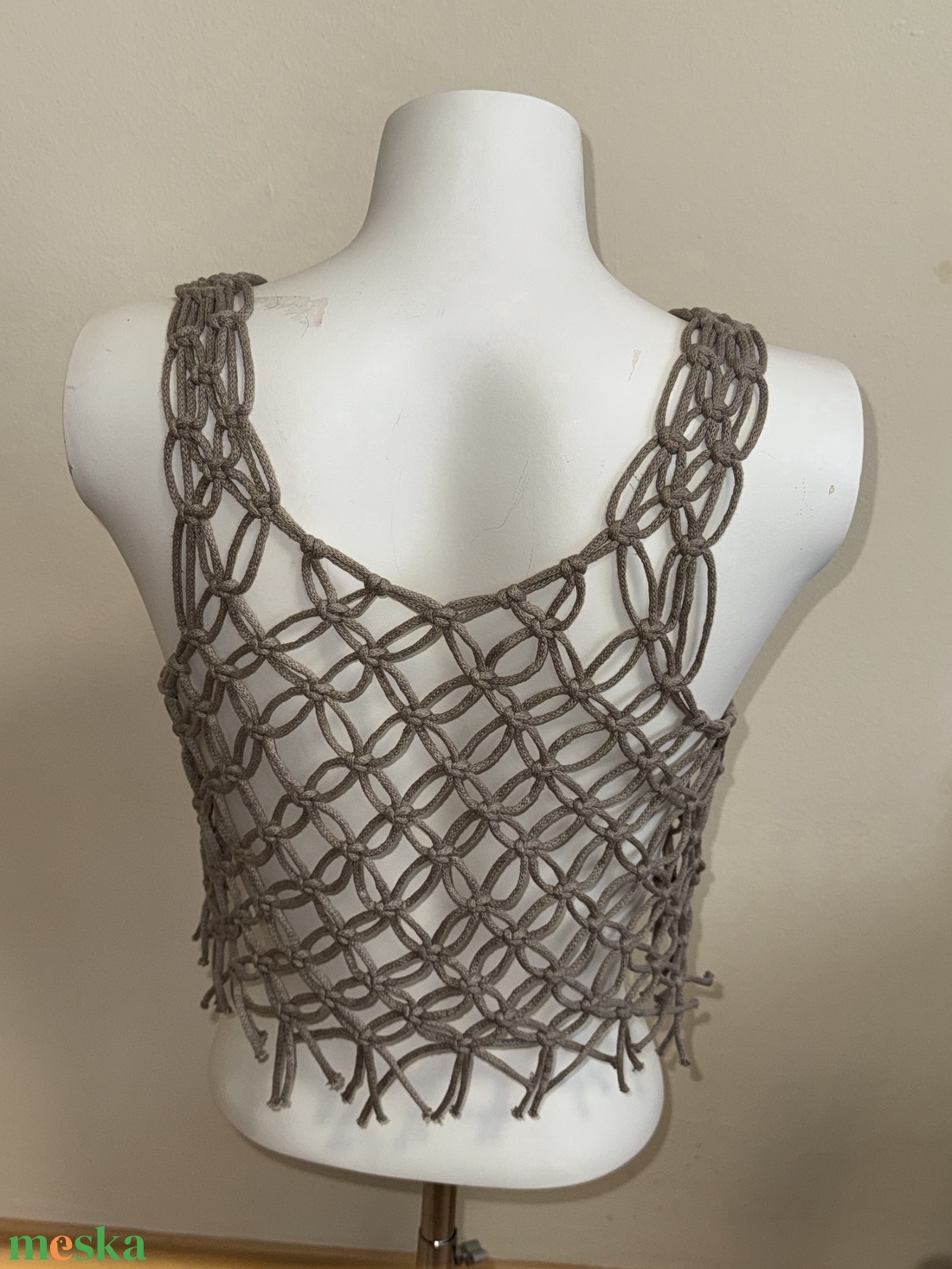 Makramé top - Moonlace/Holdcsipke - ruha & divat - női ruha - póló, felső - Meska.hu