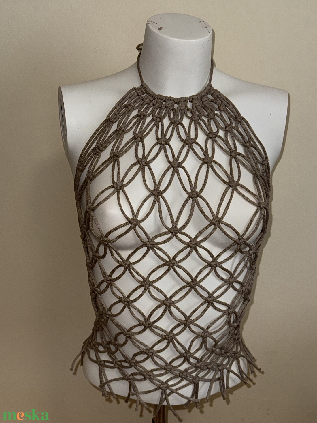 Makramé felső - Fairy Weave - ruha & divat - női ruha - póló, felső - Meska.hu