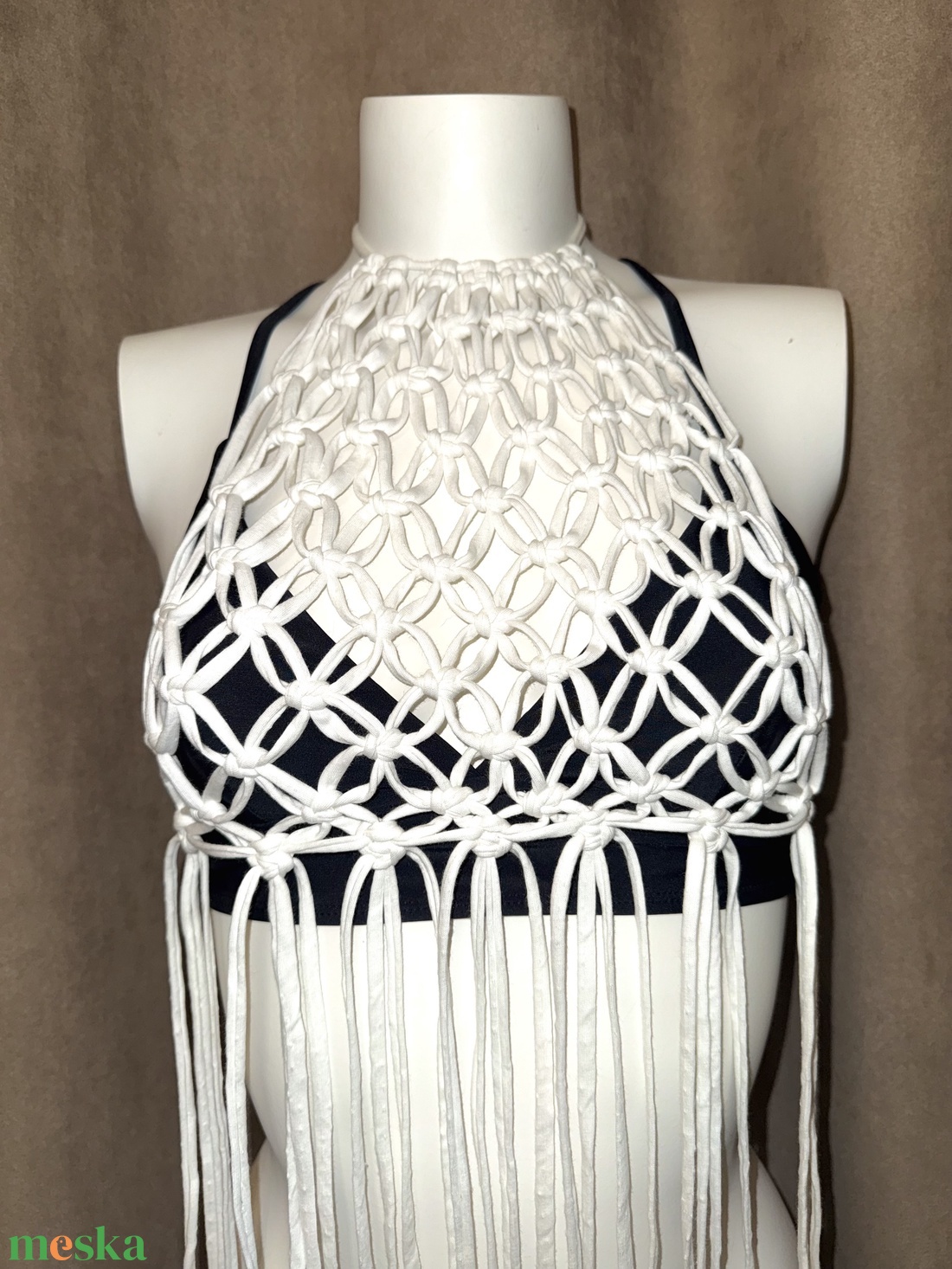 Makramé top - Sun kiss - ruha & divat - női ruha - póló, felső - Meska.hu