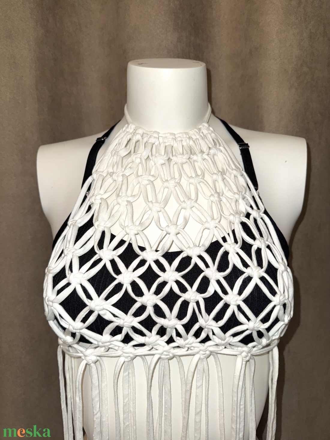 Makramé top - Sun kiss - ruha & divat - női ruha - póló, felső - Meska.hu