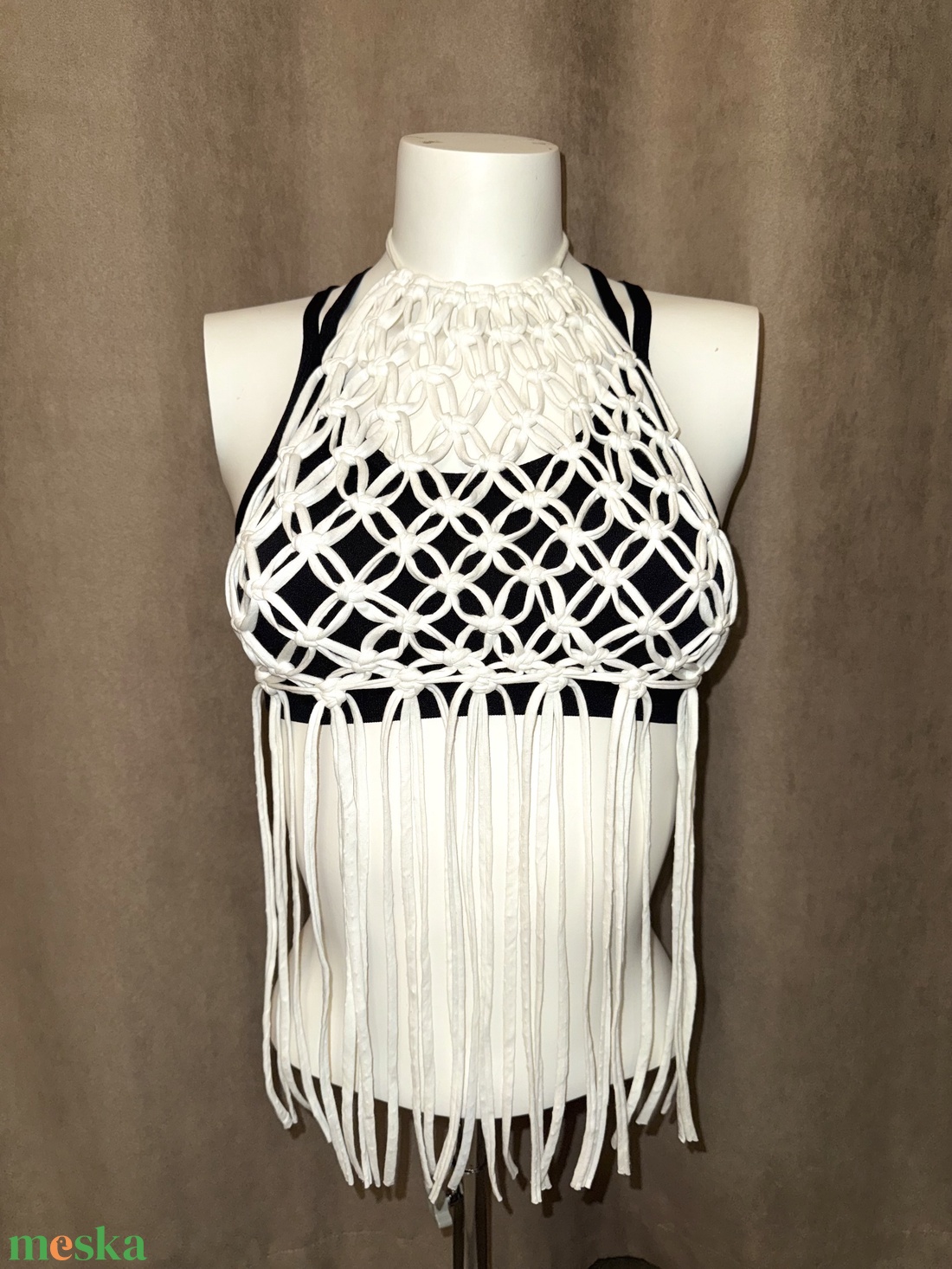 Makramé top - Sun kiss - ruha & divat - női ruha - póló, felső - Meska.hu