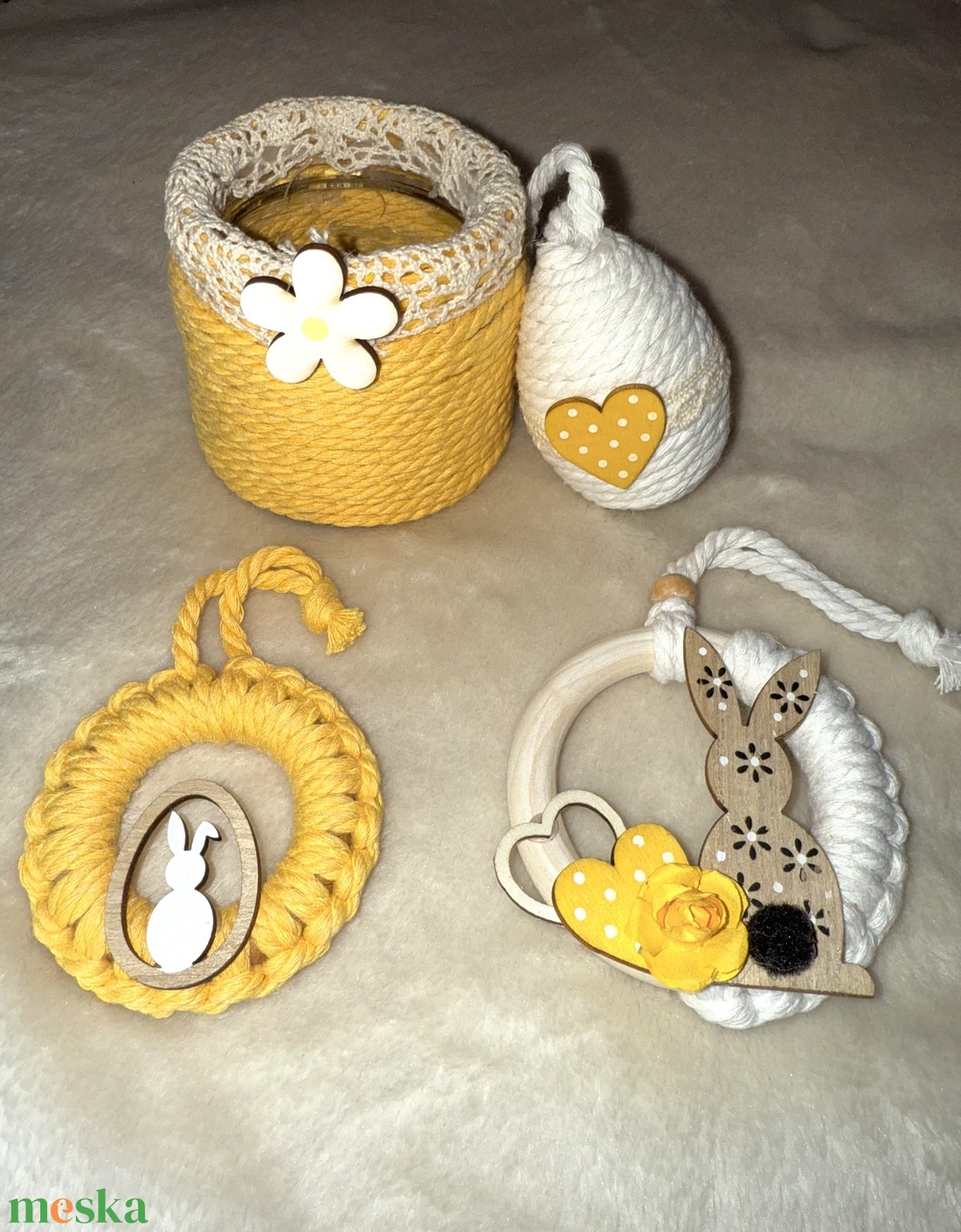 Sárga húsvéti csomag - otthon & életmód - dekoráció - húsvéti asztaldíszek - Meska.hu