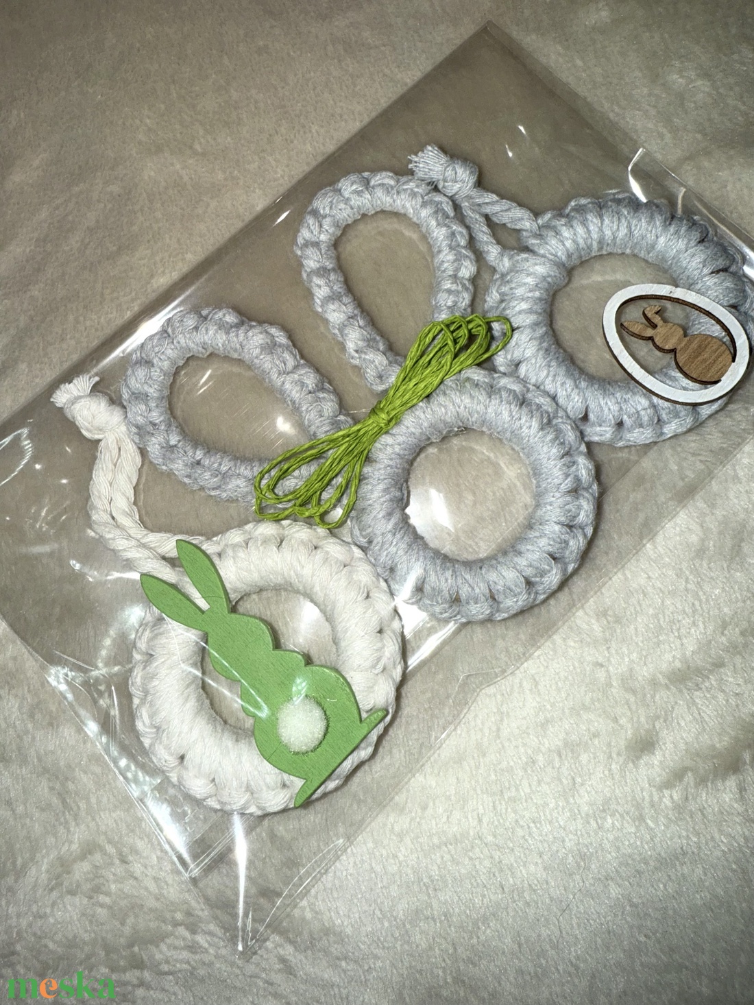 Nyuszi csomag - otthon & életmód - dekoráció - húsvéti asztaldíszek - Meska.hu