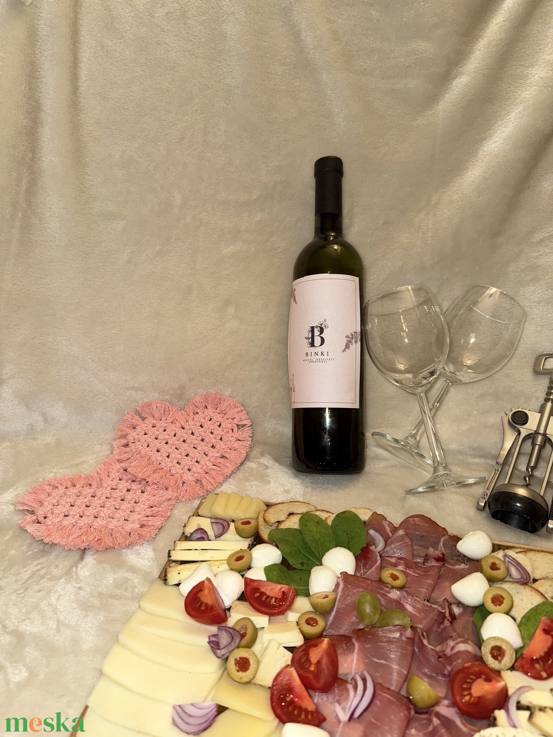 Szív pohár alátét - otthon & életmód - konyhafelszerelés, tálalás - tálalás - tányér- és poháralátét - Meska.hu