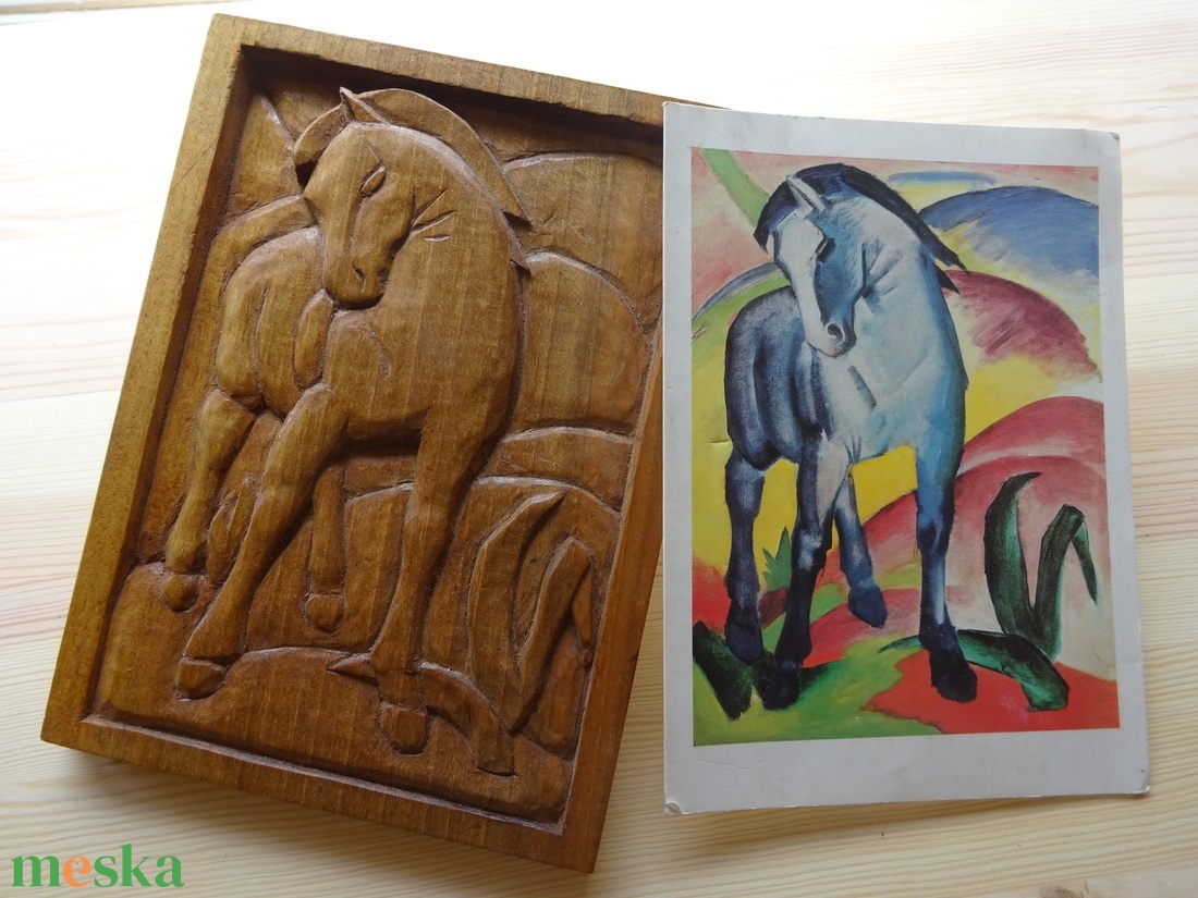 Franz Marc: Kék ló c. képének faragott változata - otthon & életmód - dekoráció - kép & falikép - fából készült kép - Meska.hu Franz Marc: Kék ló c. képének faragott változata - otthon & életmód - dekoráció - kép & falikép - fából készült kép - Meska.hu