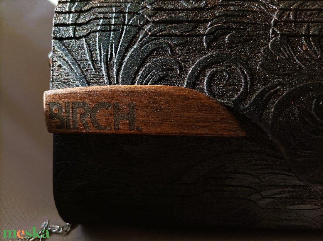 BIRCH. NOIR nyírfa táska - táska & tok - kézitáska & válltáska - alkalmi táska - Meska.hu