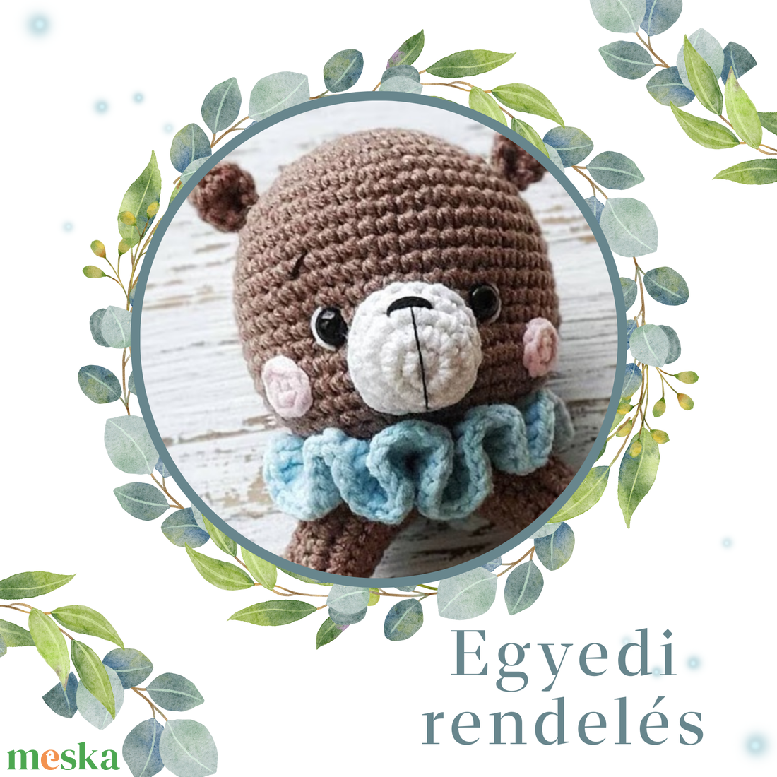 Horgolt maci csörgő - játék & sport - 3 éves kor alattiaknak - csörgő - Meska.hu