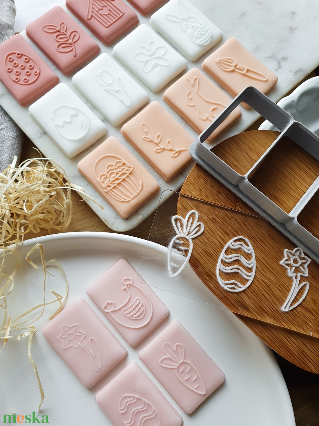 HÚSVÉTI SÜTIBÉLYEGZŐ Fondant mintázó, Modellező paszta bélyegző, Polimer agyag dombornyomó, Égethető gyurma bélyegző - otthon & életmód - konyhafelszerelés, tálalás - sütés, főzés - sütikiszúró - Meska.hu