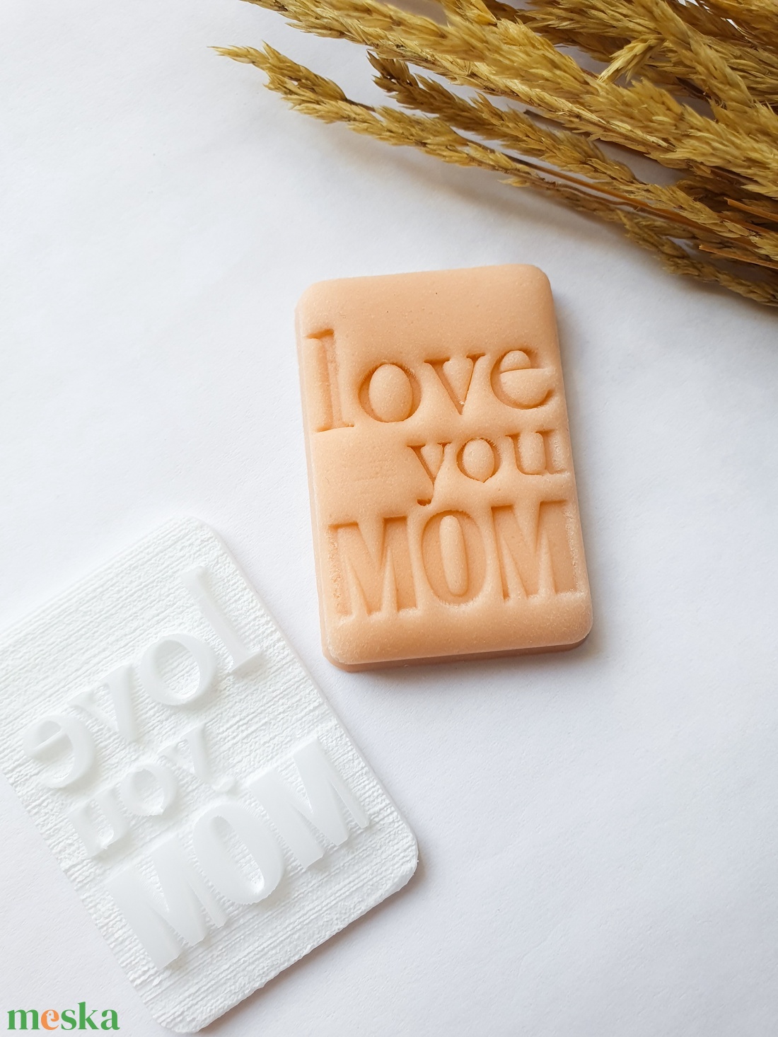 Agyag, polymer clay, égethető gyurma, mézeskalács, keksz, süti, szappan bélyegző, LOVE YOU MOM - otthon & életmód - konyhafelszerelés, tálalás - sütés, főzés - sütikiszúró - Meska.hu
