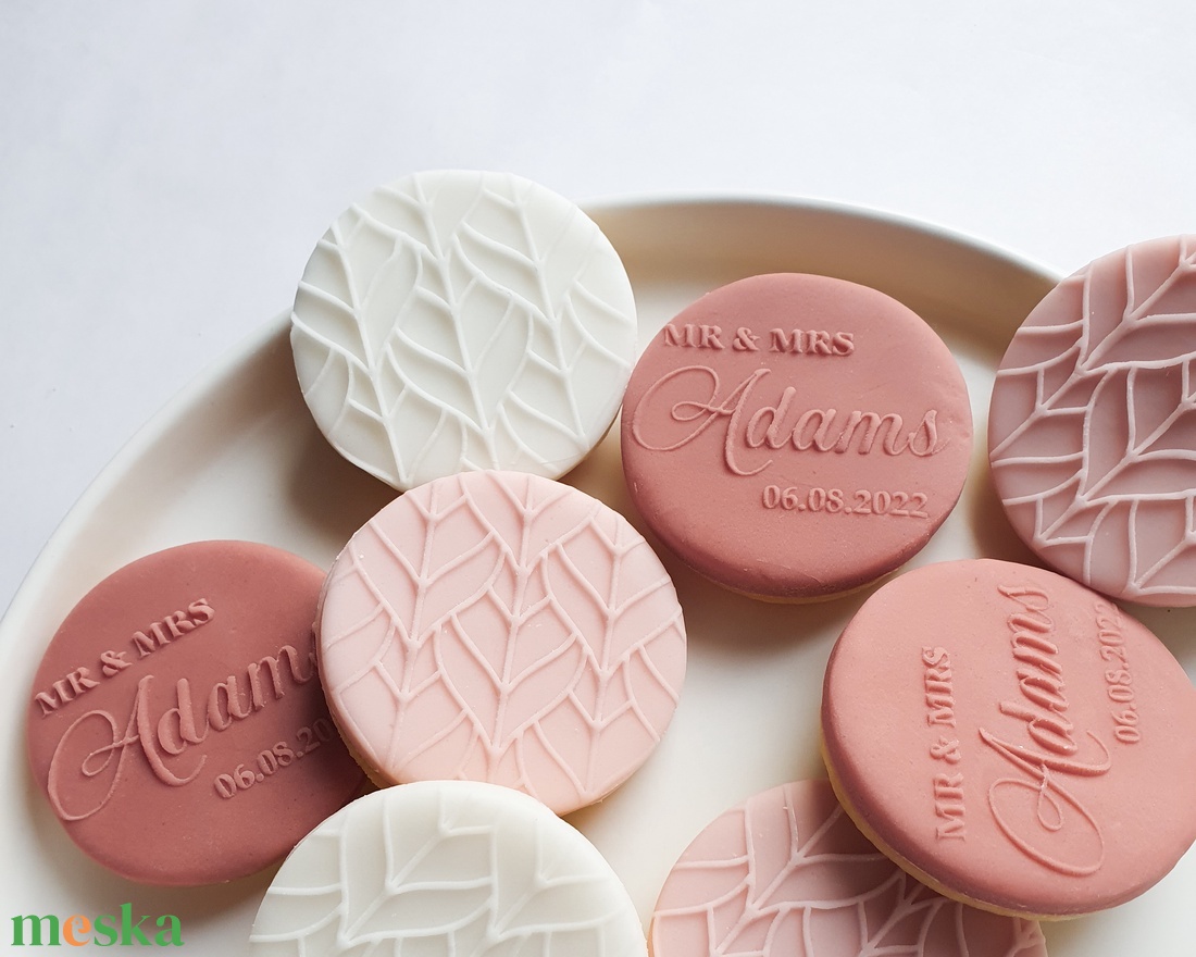 Kekszpecsét levél mintával - kellékek & szerszámok - díszíthető tárgyak - kerámia - Meska.hu