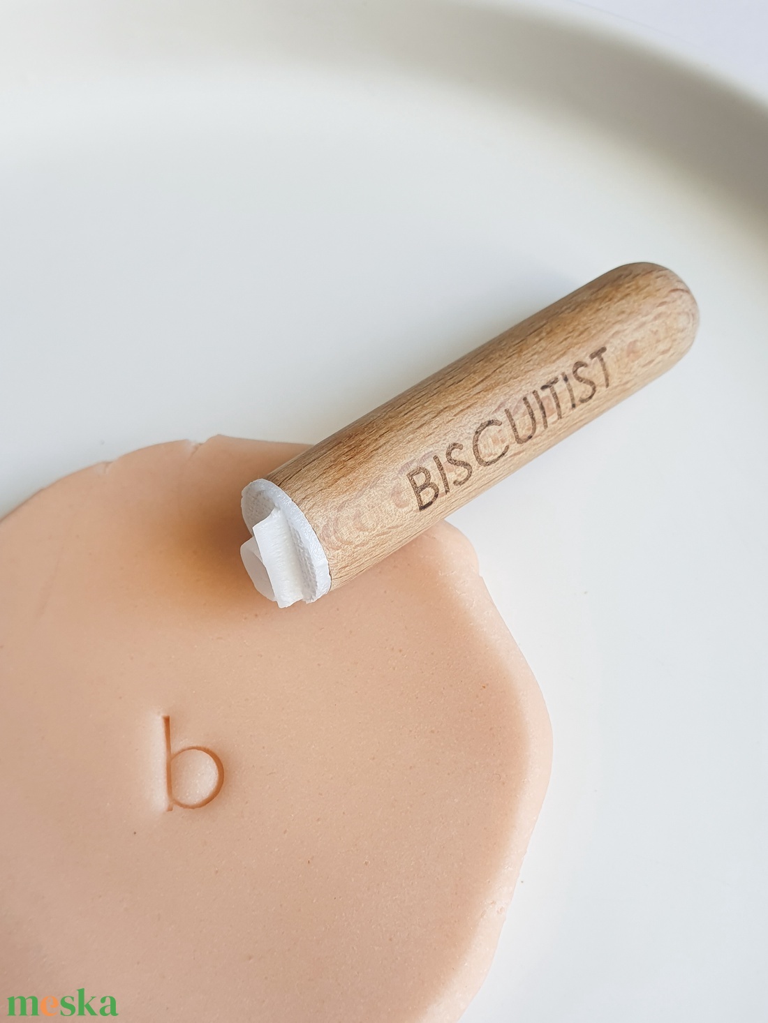 Egyedi logós Bélyegző � Agyagpecsét, kerámiabélyegző, szappanpecsét - kellékek & szerszámok - díszíthető tárgyak - kerámia - Meska.hu