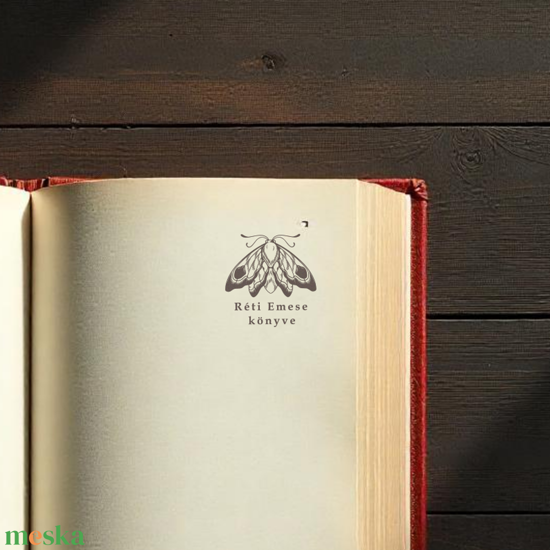Ex libris pecsét, személyre szabható bélyegző, könyv nyomda - Könyvmoly - könyv & zene - ex libris pecsét - Meska.hu