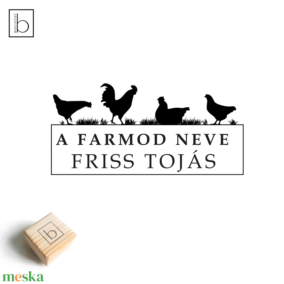 Tojásosdoboz pecsét, személyre szabható bélyegző, nyomda - Friss tojás - otthon & életmód - papír, írószer - pecsétek - pecsétnyomó, bélyegző - Meska.hu
