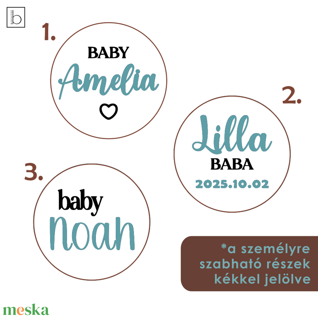 Keksz, mézeskalács, fondant és sütipecsét személyre szabható baba névvel, születési dátummal - otthon & életmód - konyhafelszerelés, tálalás - sütés, főzés - sütidísz - Meska.hu